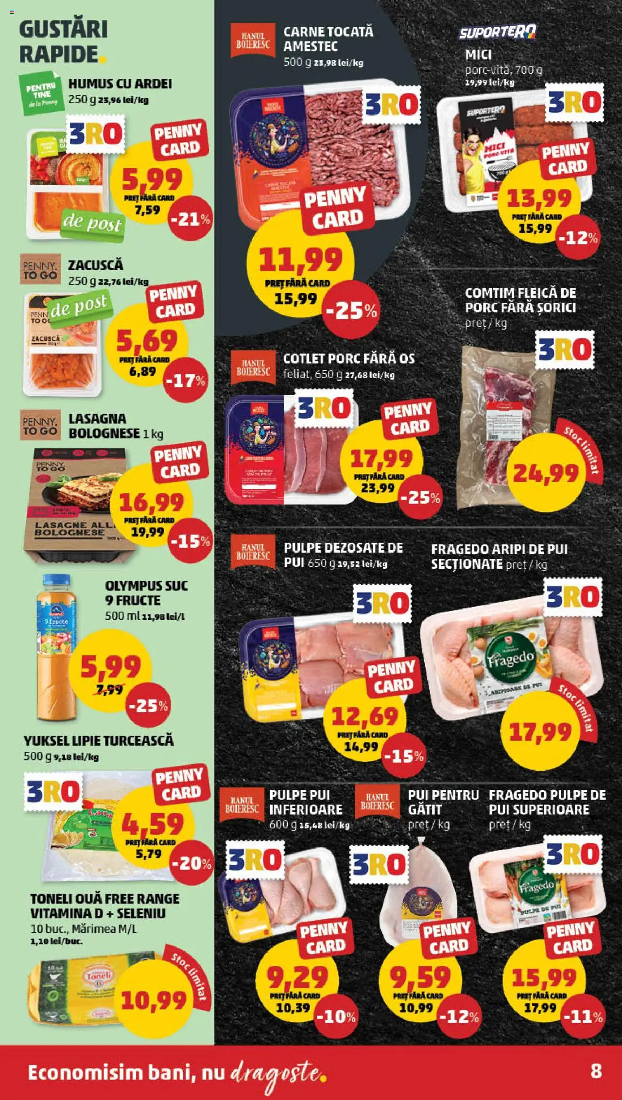 Catalog PENNY Market 19 - 25 Martie 2025 | Pagina 8 | Produse: Mici, Ardei, Suc, Humus