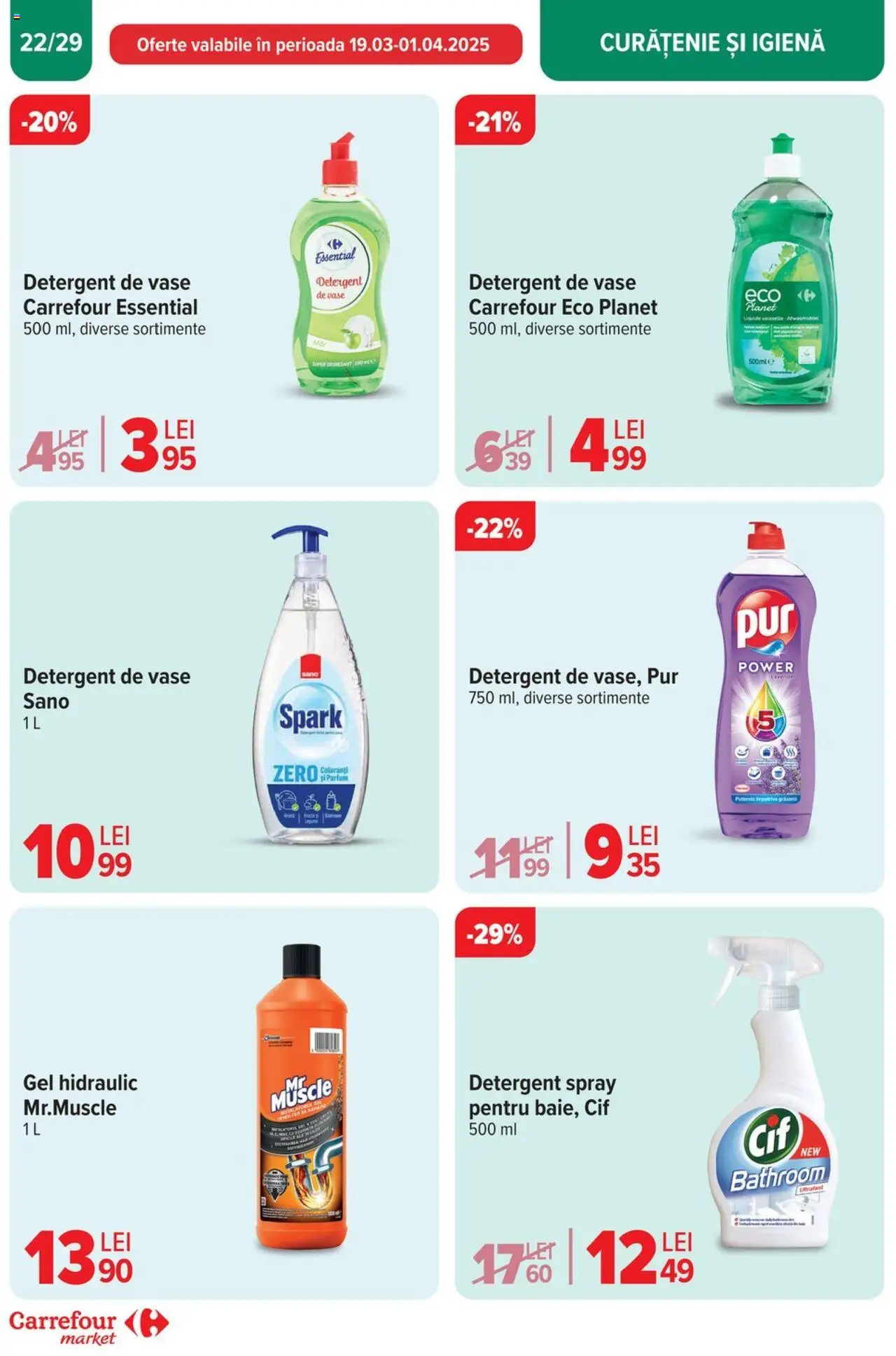 Catalog Carrefour 19 - 25 Martie 2025 | Pagina 22 | Produse: Detergent de vase, Detergent