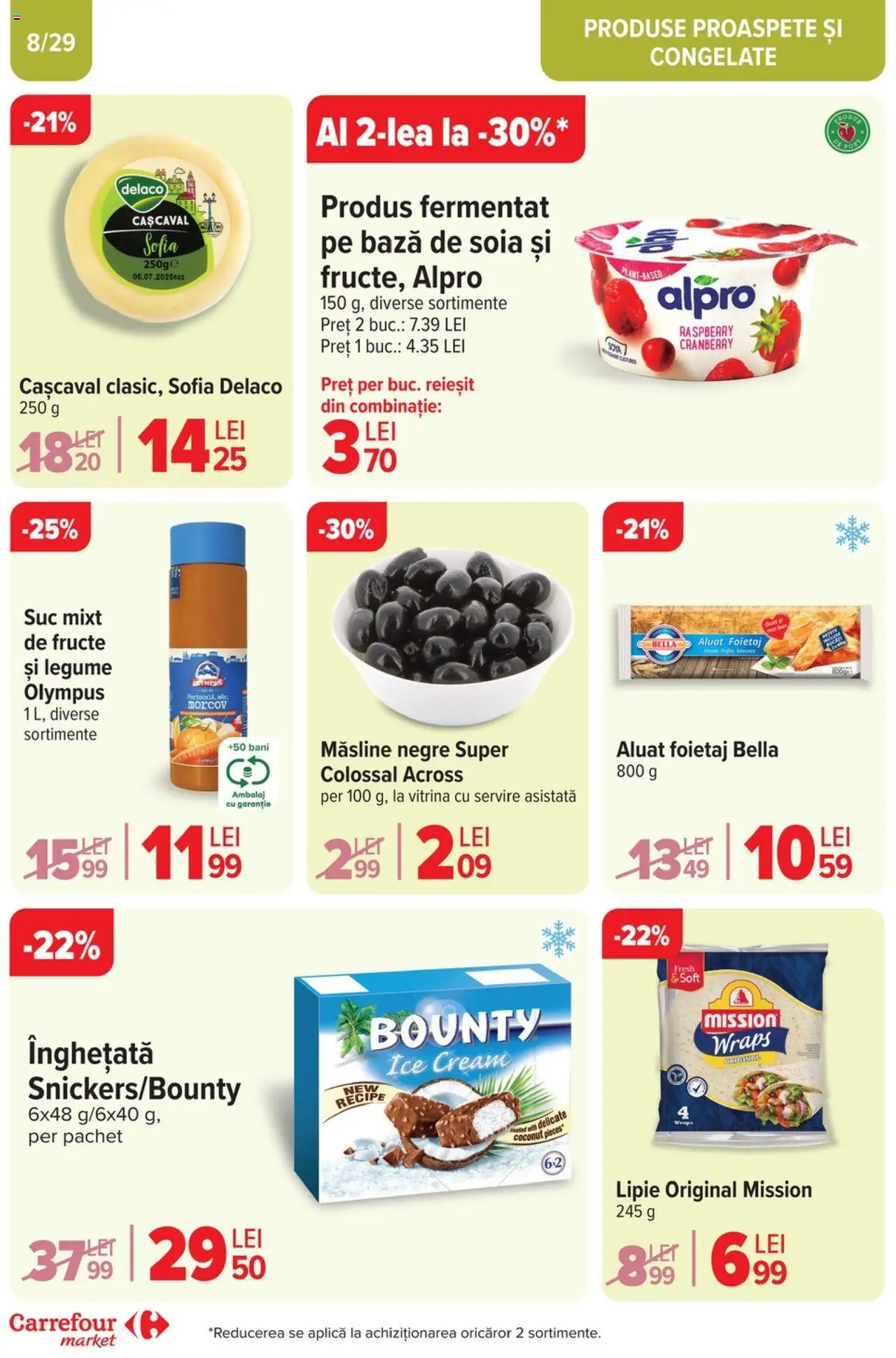 Catalog Carrefour 19 - 25 Martie 2025 | Pagina 8 | Produse: Hijyenik ped, Light Kedi Konservesi, Înghețată, Fructe