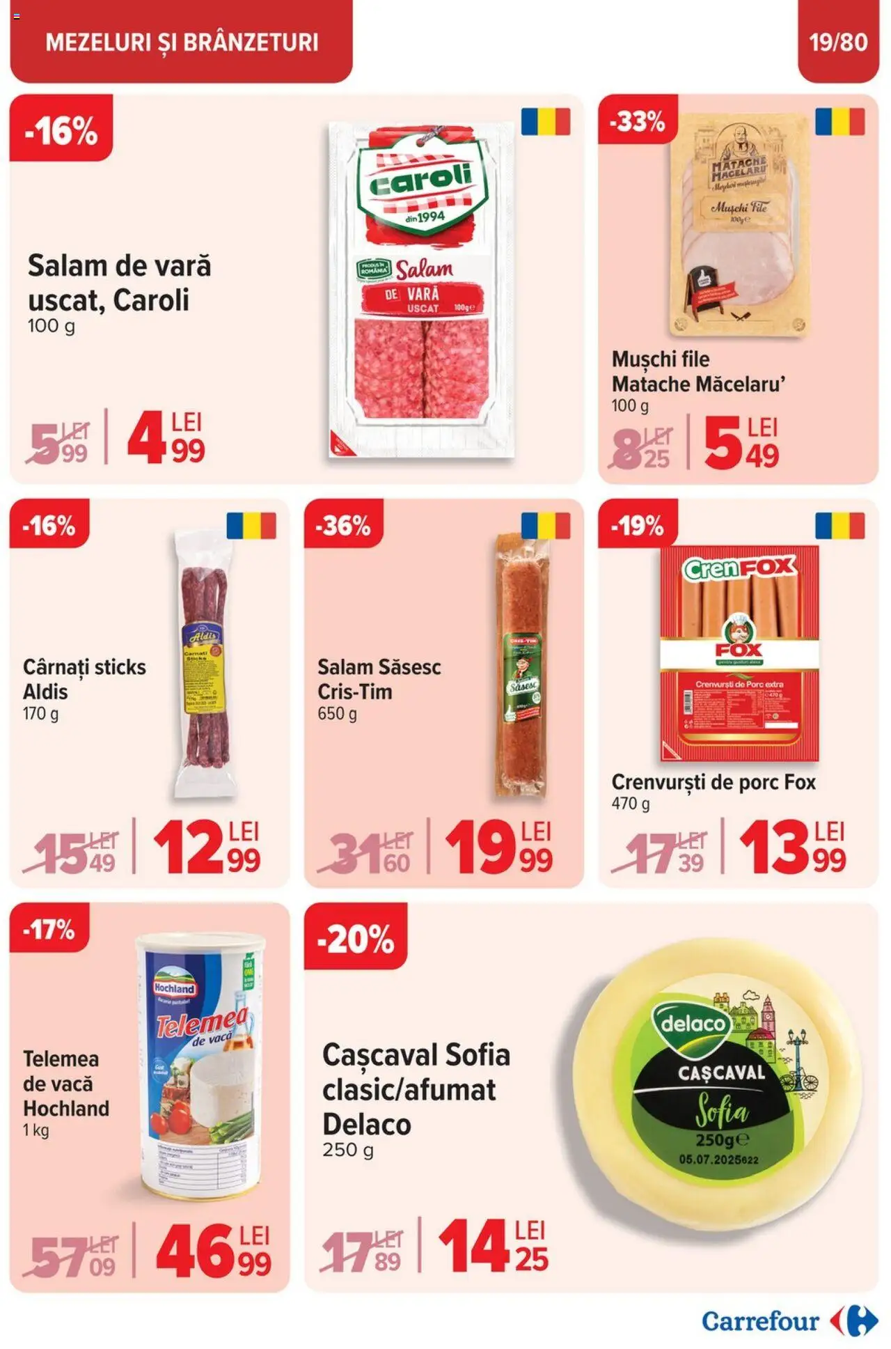 Catalog Carrefour 19 - 25 Martie 2025 | Pagina 21 | Produse: Light Kedi Konservesi, Cașcaval, Salam, Cârnați