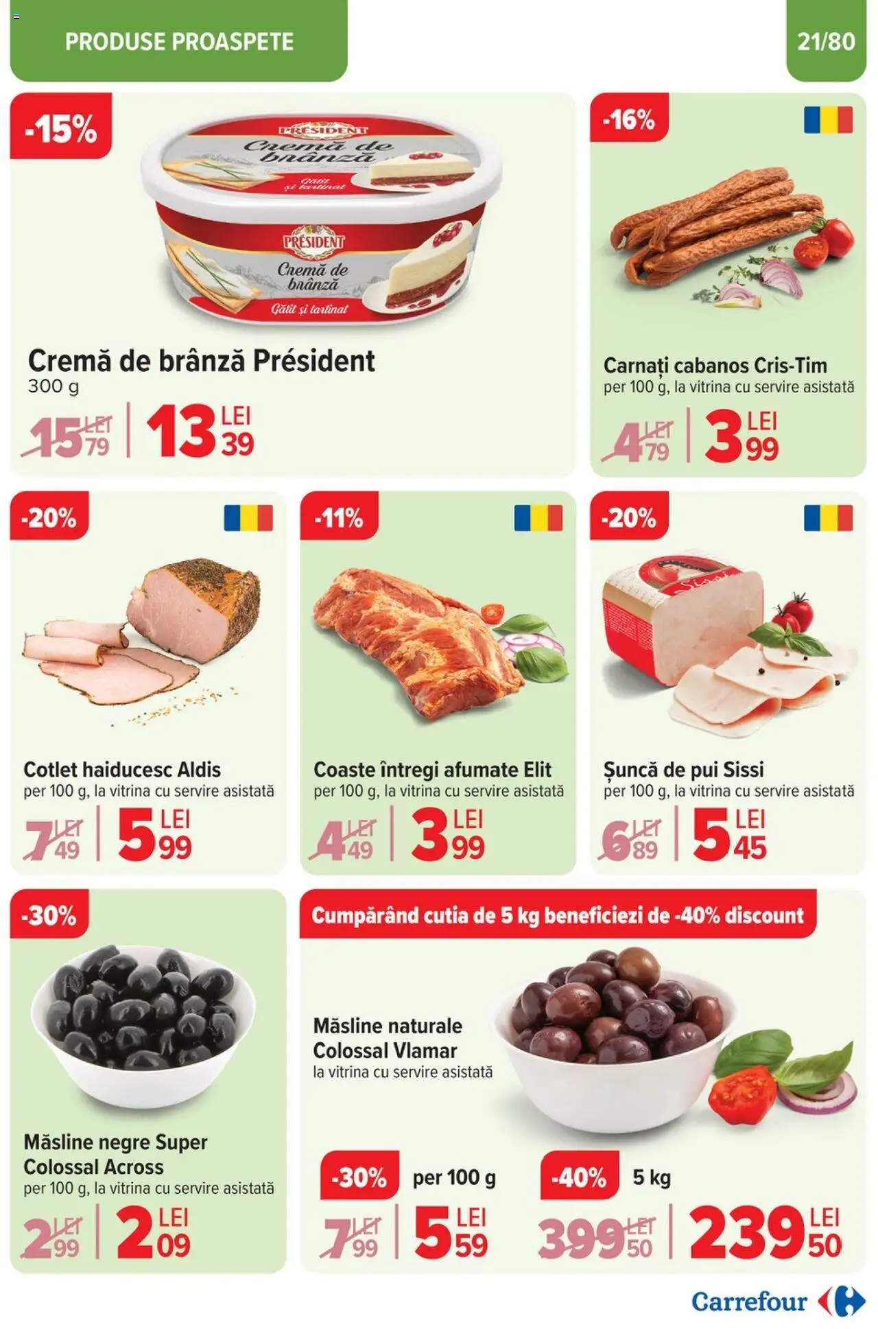 Catalog Carrefour 19 - 25 Martie 2025 | Pagina 23 | Produse: Hijyenik ped, Vitrină, Brânză, Cremă