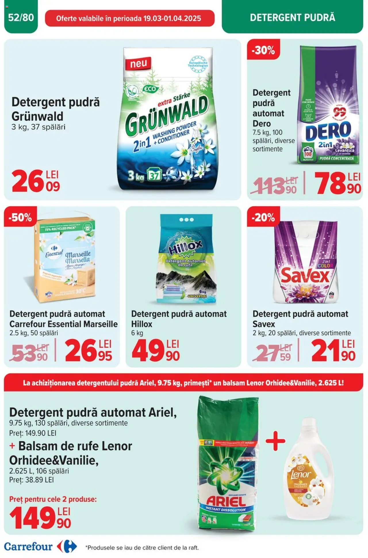 Catalog Carrefour 19 - 25 Martie 2025 | Pagina 55 | Produse: Kedi Ödül Oyuncakları, Pudră, Balsam, Balsam de rufe