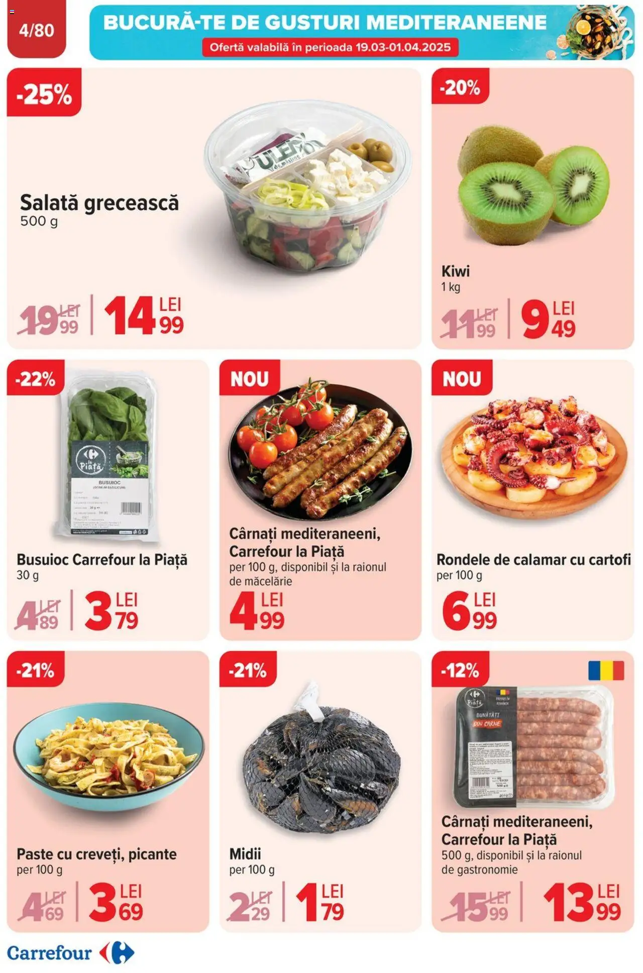 Catalog Carrefour 19 - 25 Martie 2025 | Pagina 6 | Produse: Paste, Salată, Cartofi, Cârnați