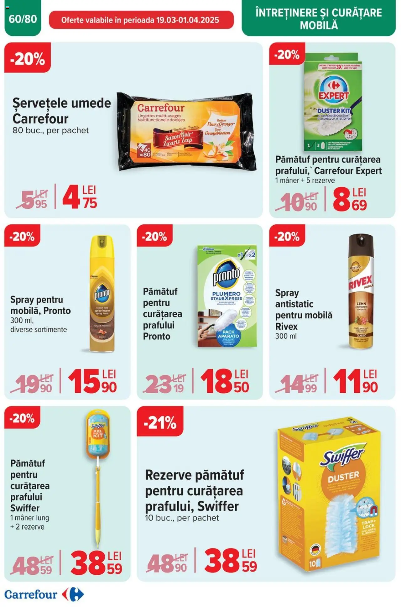 Catalog Carrefour 19 - 25 Martie 2025 | Pagina 63 | Produse: Mâner, Șervețele umede