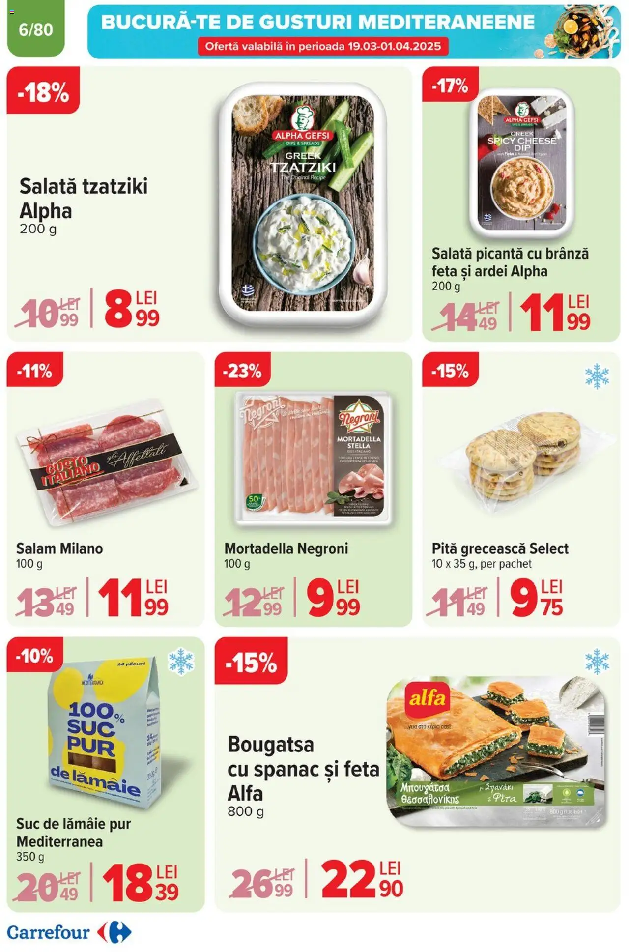Catalog Carrefour 19 - 25 Martie 2025 | Pagina 8 | Produse: Ardei, Brânză, Salam, Salată