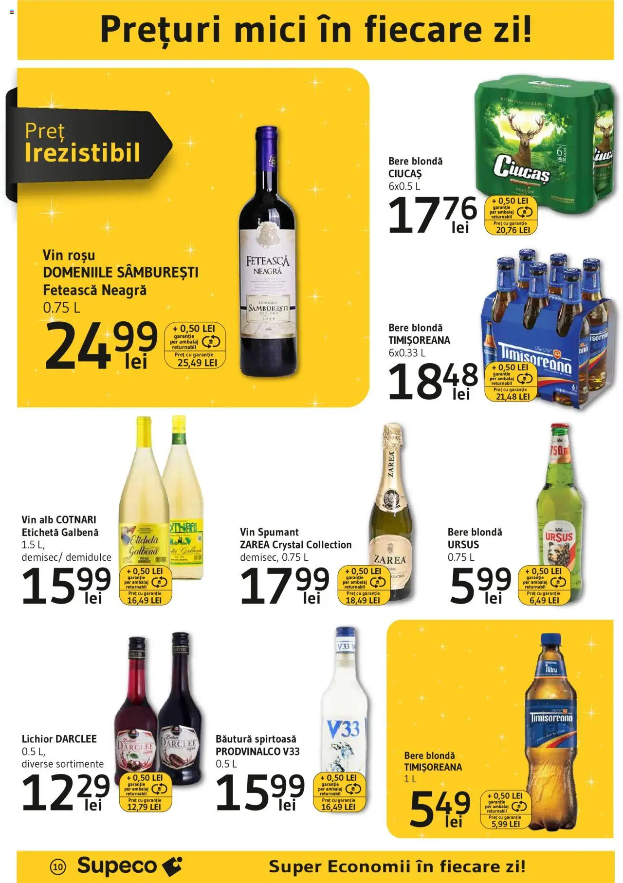 Catalog Supeco 20 Martie - 9 Aprilie 2025 | Pagina 10 | Produse: Mici, Lichior, Vin, Bere