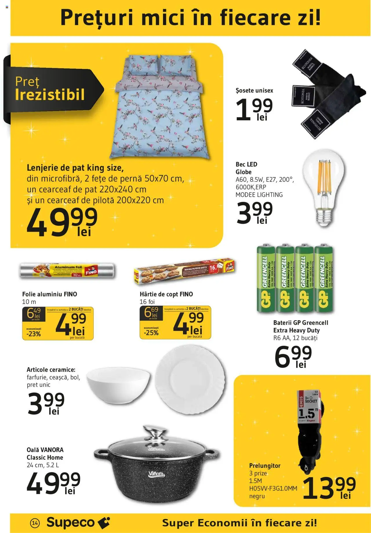 Catalog Supeco 20 Martie - 9 Aprilie 2025 | Pagina 14 | Produse: Prelungitor, Oală, Pat, Babak