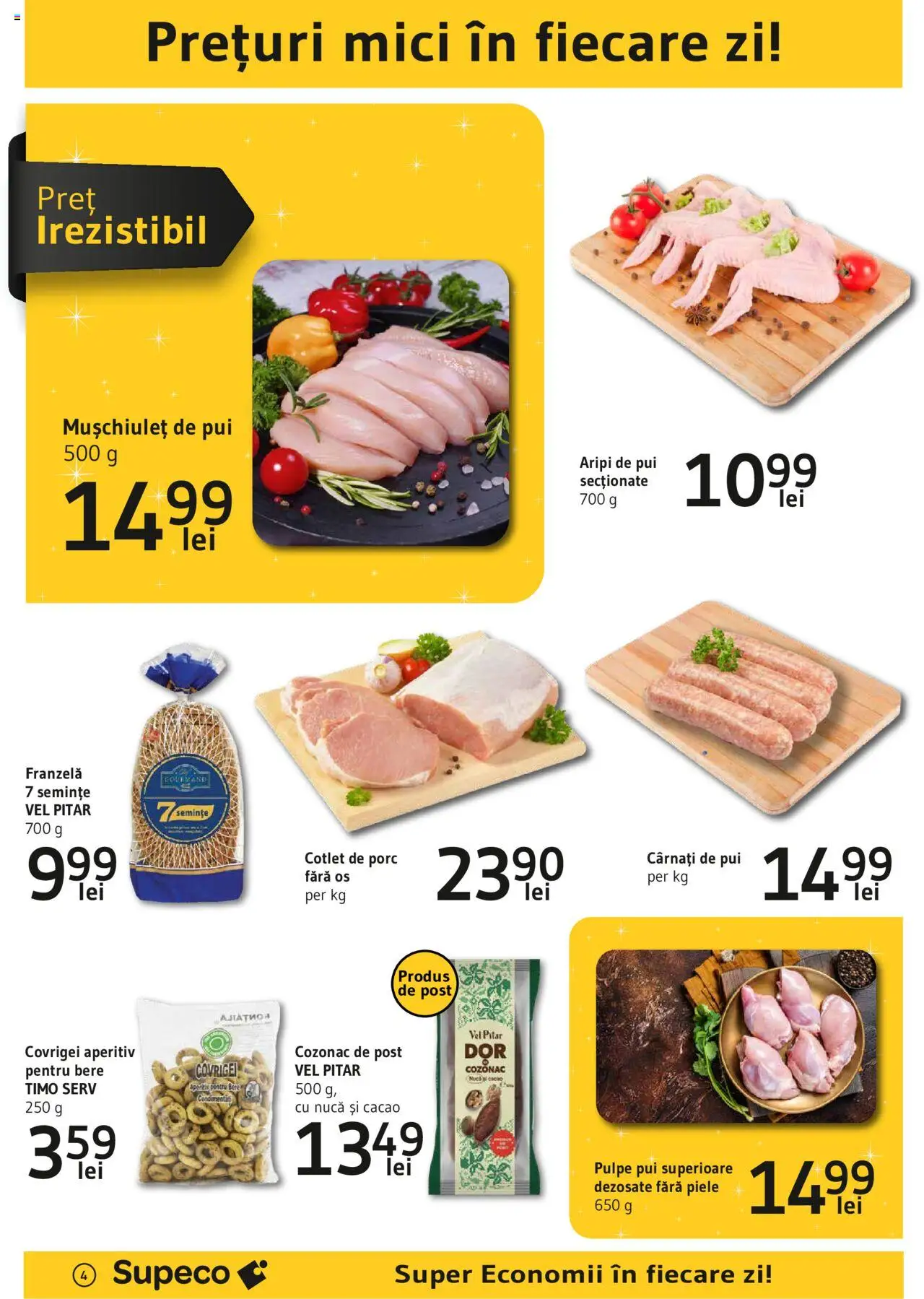 Catalog Supeco 20 Martie - 9 Aprilie 2025 | Pagina 4 | Produse: Mici, Semințe, Covrigei, Cacao