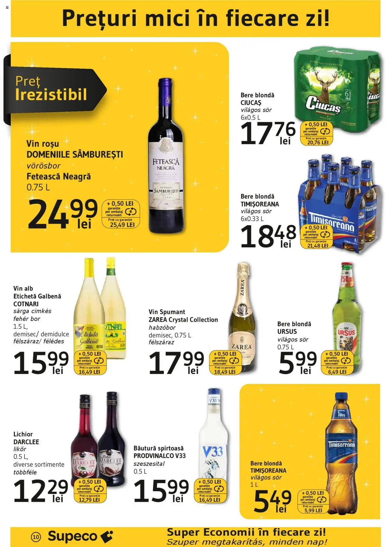 Catalog Supeco 20 Martie - 9 Aprilie 2025 | Pagina 10 | Produse: Mici, Lichior, Vin, Bere