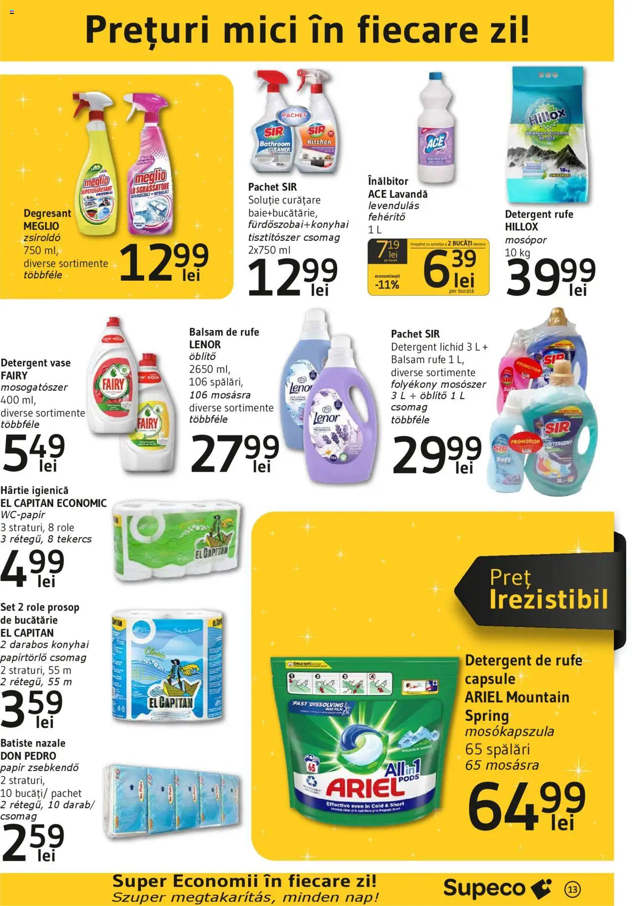 Catalog Supeco 20 Martie - 9 Aprilie 2025 | Pagina 13 | Produse: Bucătărie, Mici, Detergent, Balsam de rufe
