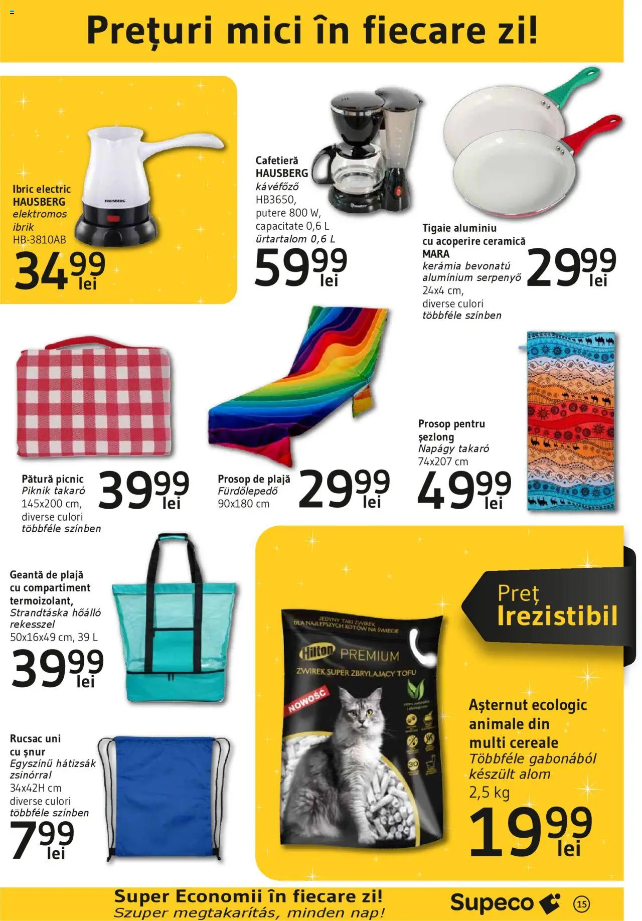 Catalog Supeco 20 Martie - 9 Aprilie 2025 | Pagina 15 | Produse: Tigaie, Pătură, Șezlong, Mici