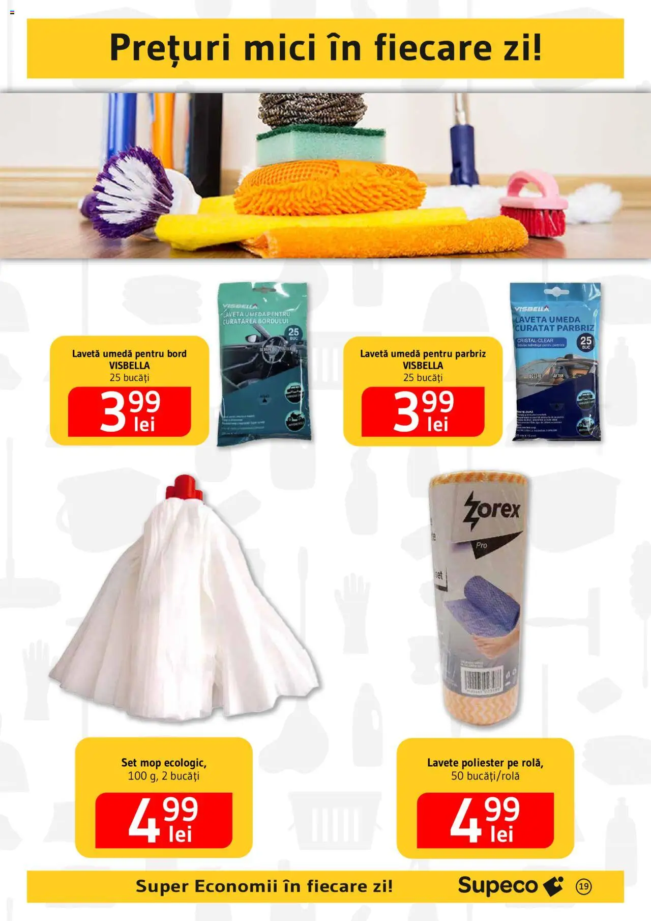 Catalog Supeco 20 Martie - 9 Aprilie 2025 | Pagina 19 | Produse: Mop, Mici, Lavete