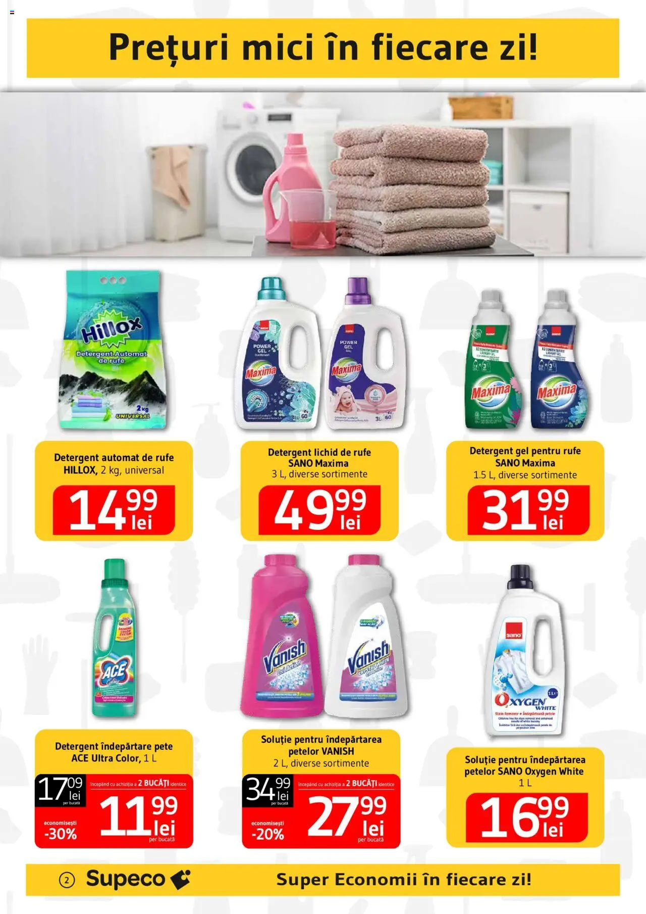 Catalog Supeco 20 Martie - 9 Aprilie 2025 | Pagina 2 | Produse: Kedi Ödül Oyuncakları, Mici, Detergent, Çelik Mama ve Su Kabı