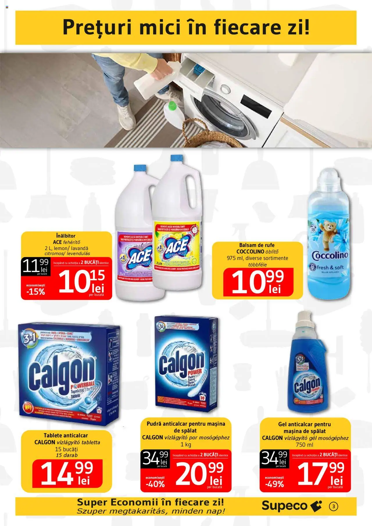 Catalog Supeco 20 Martie - 9 Aprilie 2025 | Pagina 3 | Produse: Mașină De Spălat, Mici, Parfum, Balsam de rufe