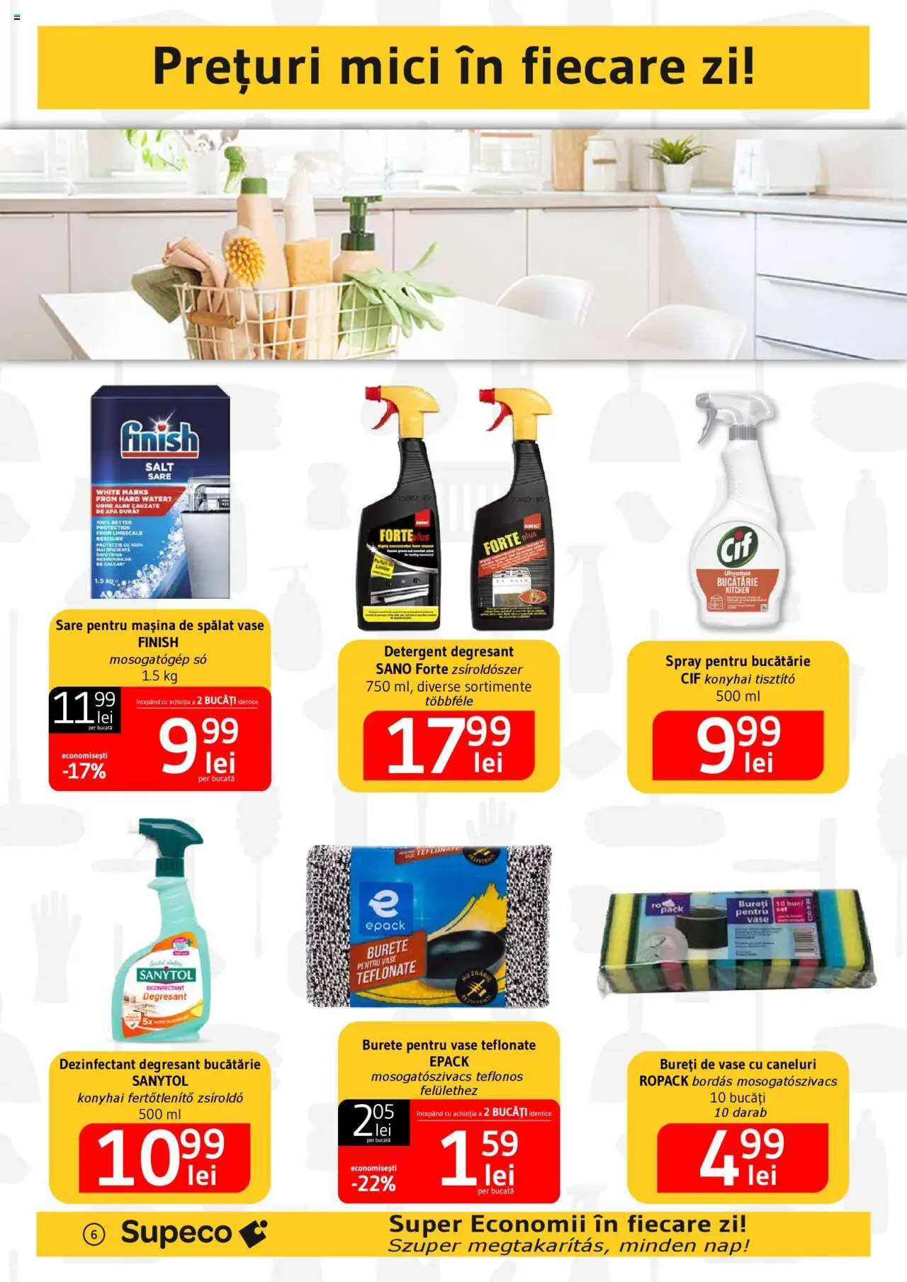 Catalog Supeco 20 Martie - 9 Aprilie 2025 | Pagina 6 | Produse: Mașină De Spălat, Bucătărie, Detergent, Sare