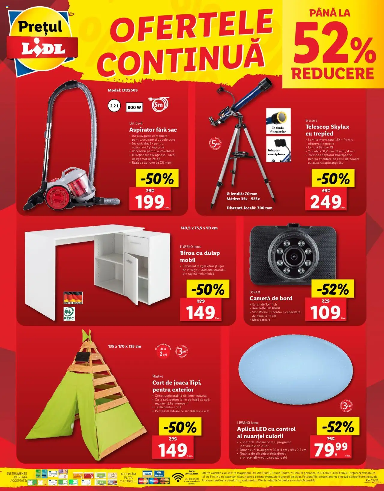 Catalog LIDL 24 - 30 Martie 2025 | Pagina 4 | Produse: Adaptor, Aspirator, Cort, Tablă