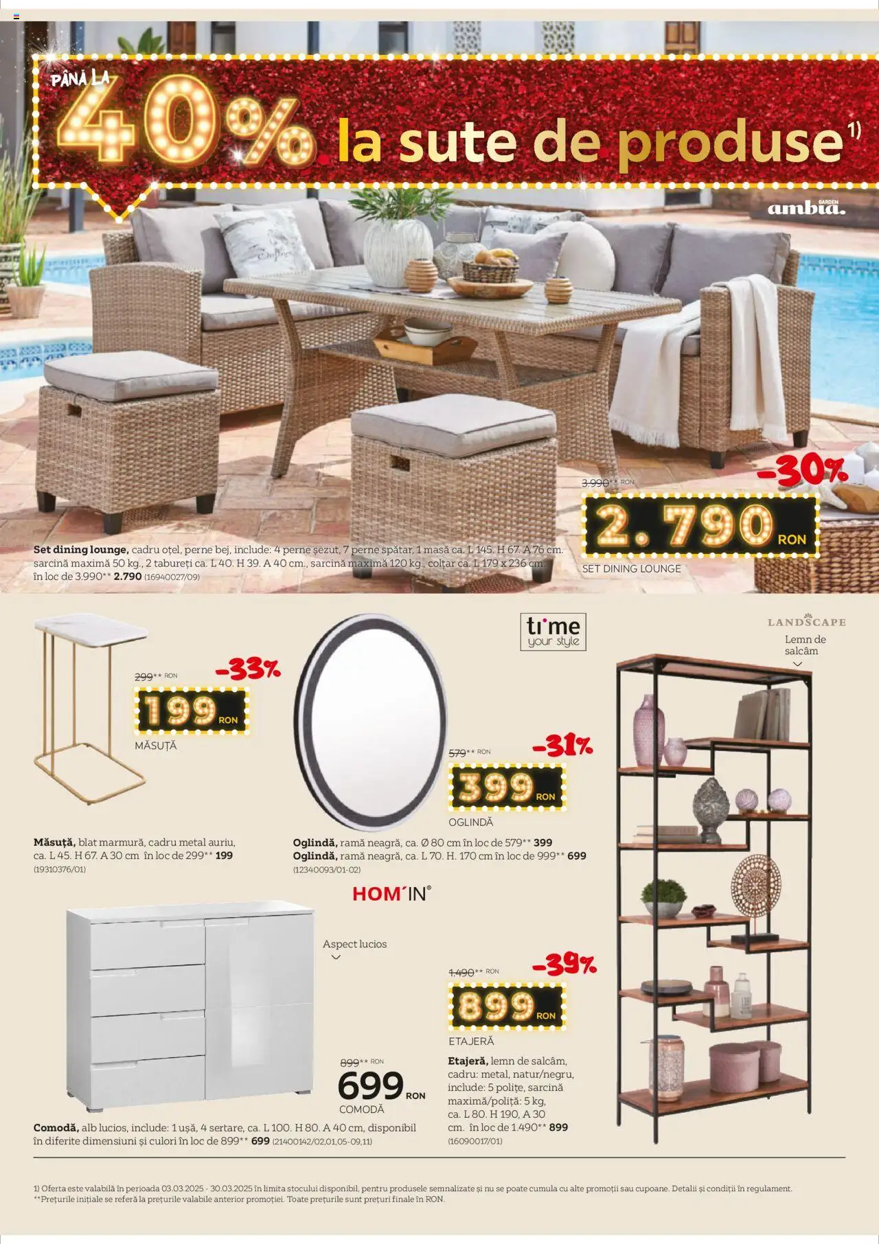 Catalog XXXLutz 17 - 30 Martie 2025 | Pagina 10 | Produse: Delgeç, Comodă, Oglindă, Etajeră