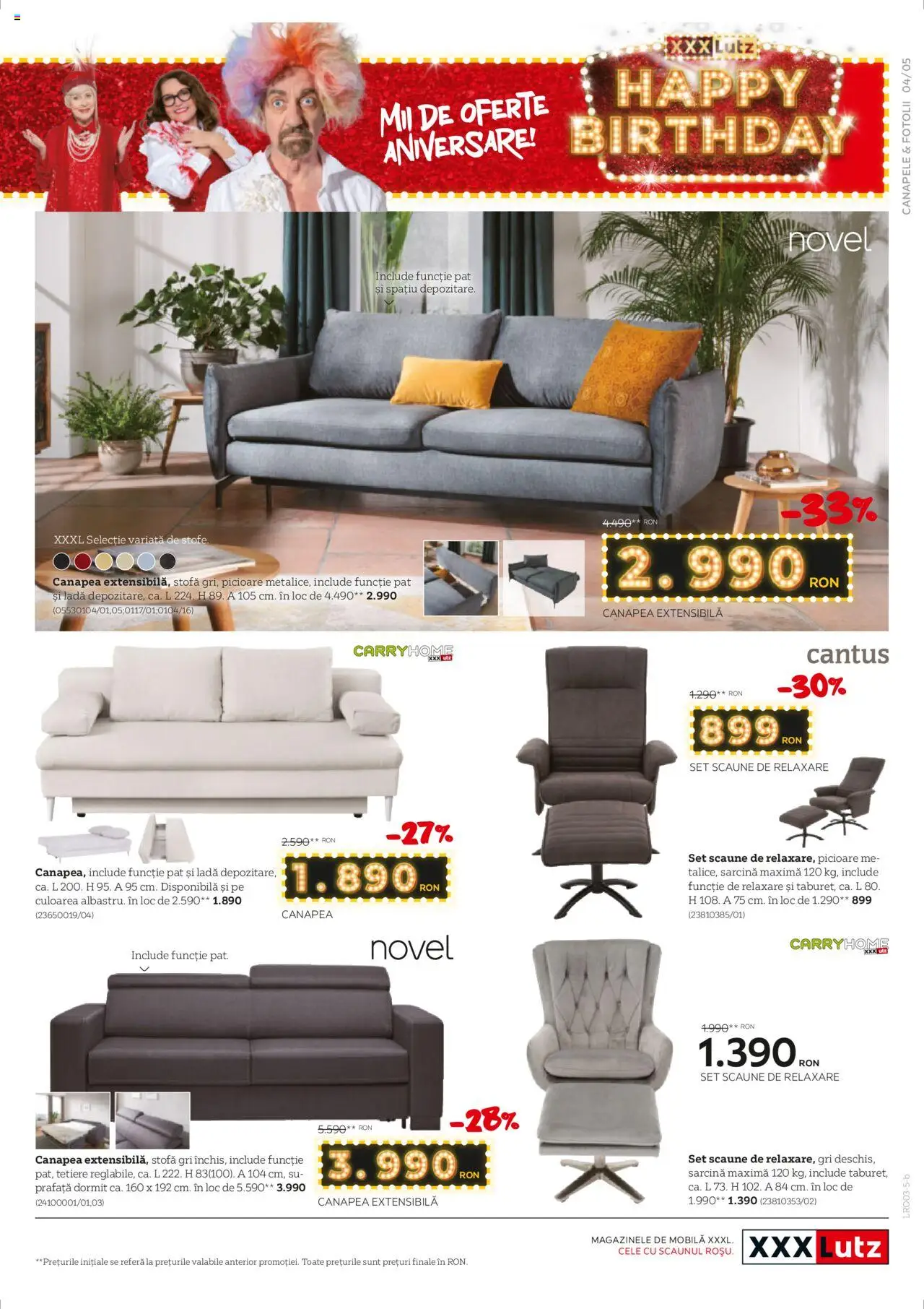 Catalog XXXLutz 17 - 30 Martie 2025 | Pagina 5 | Produse: Pat, Canapea