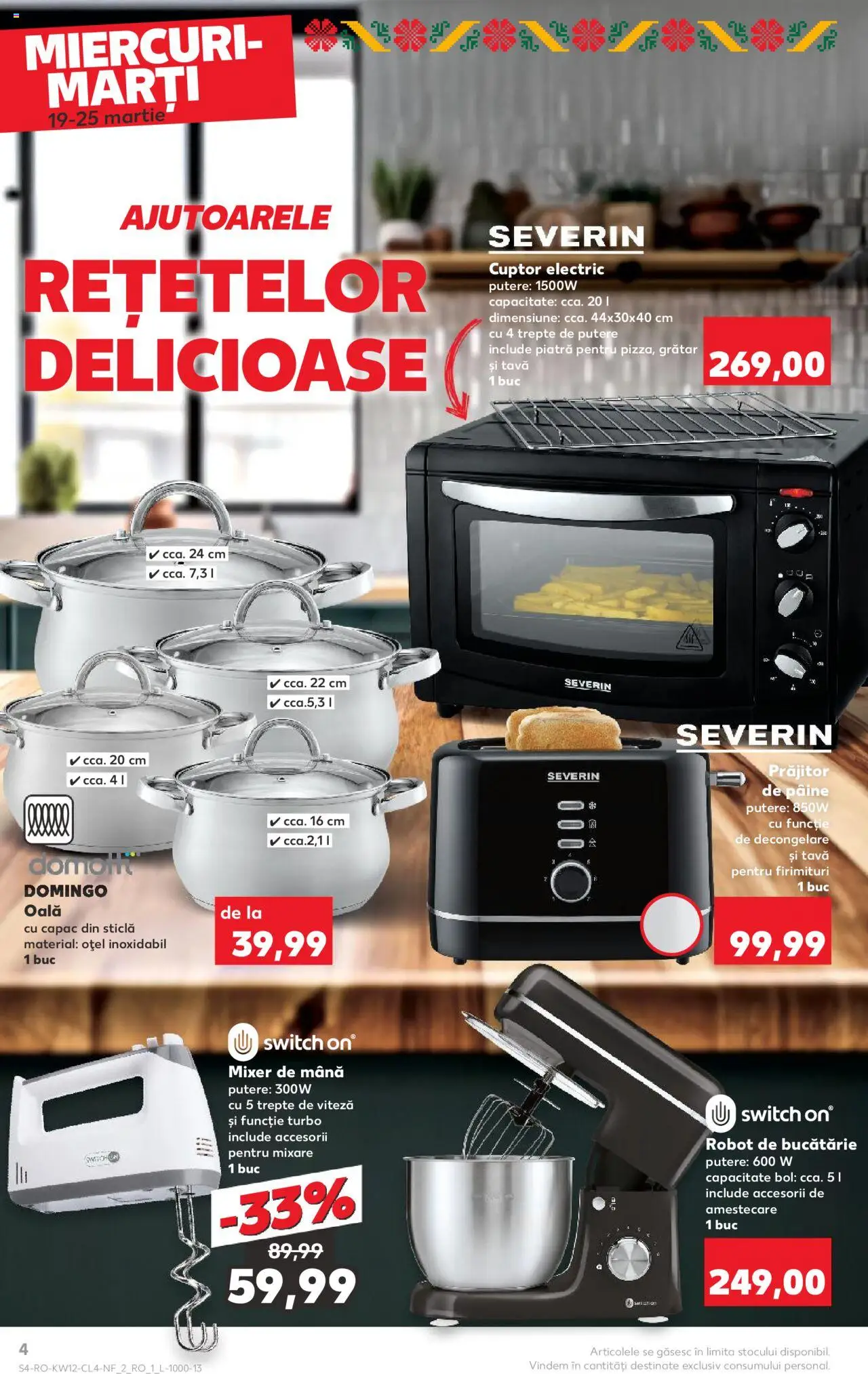Catalog Kaufland 19 - 25 Martie 2025 | Pagina 4 | Produse: Cuptor, Robot, Bol, Pâine