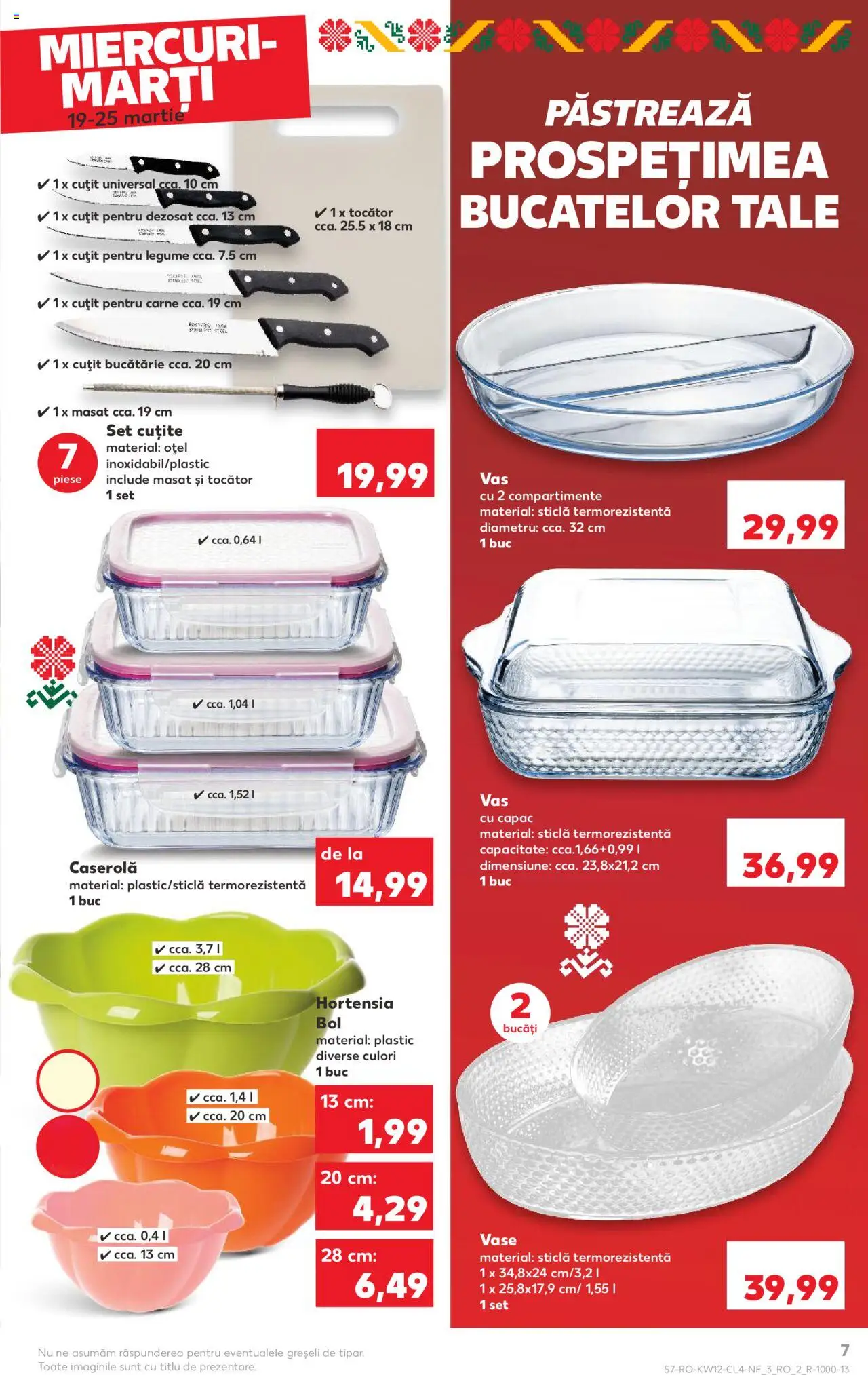 Catalog Kaufland 19 - 25 Martie 2025 | Pagina 7 | Produse: Zımba teli, Cuțit, Tocător, Legume