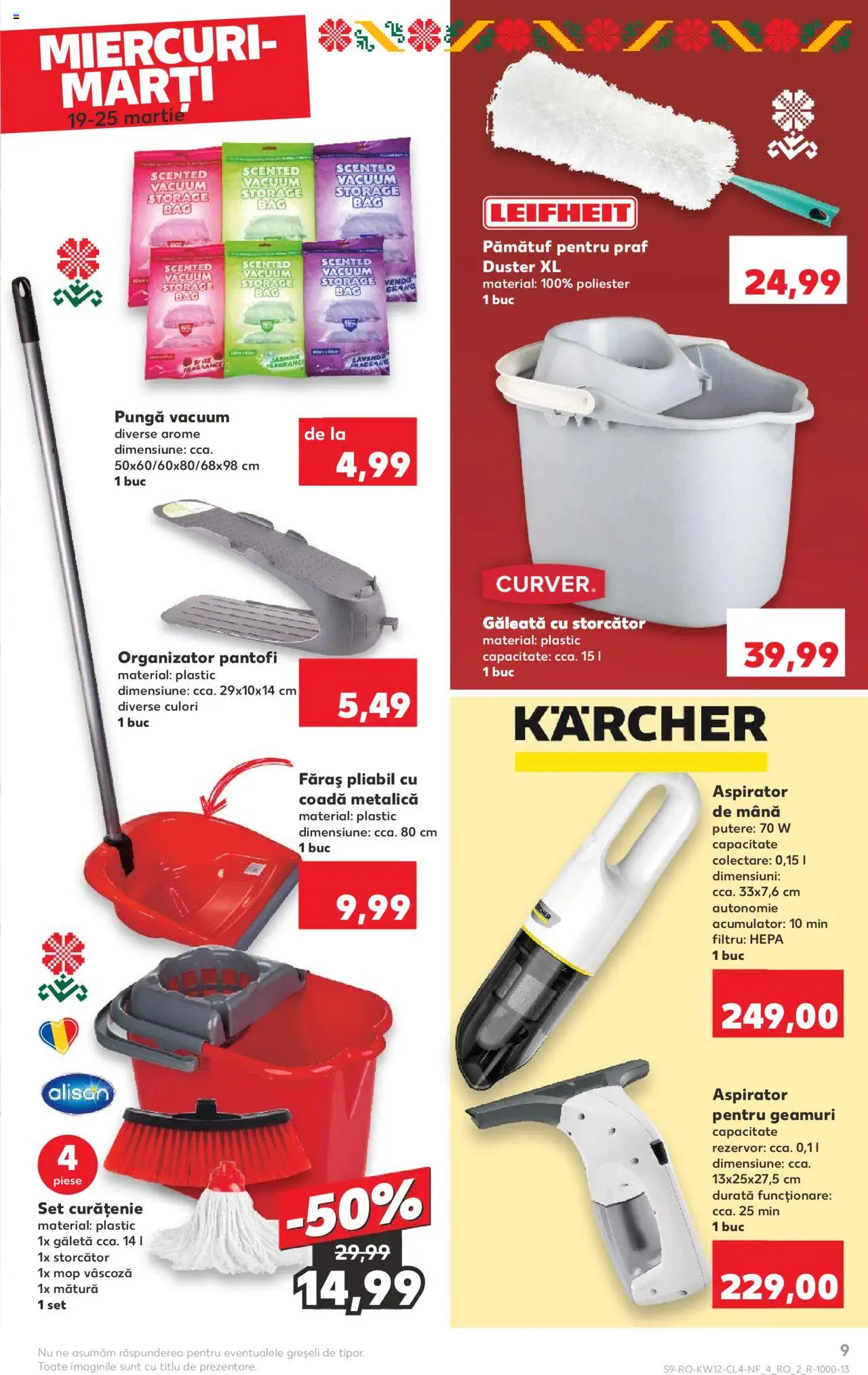 Catalog Kaufland 19 - 25 Martie 2025 | Pagina 9 | Produse: Pungă, Pantofi, Storcător, Mop