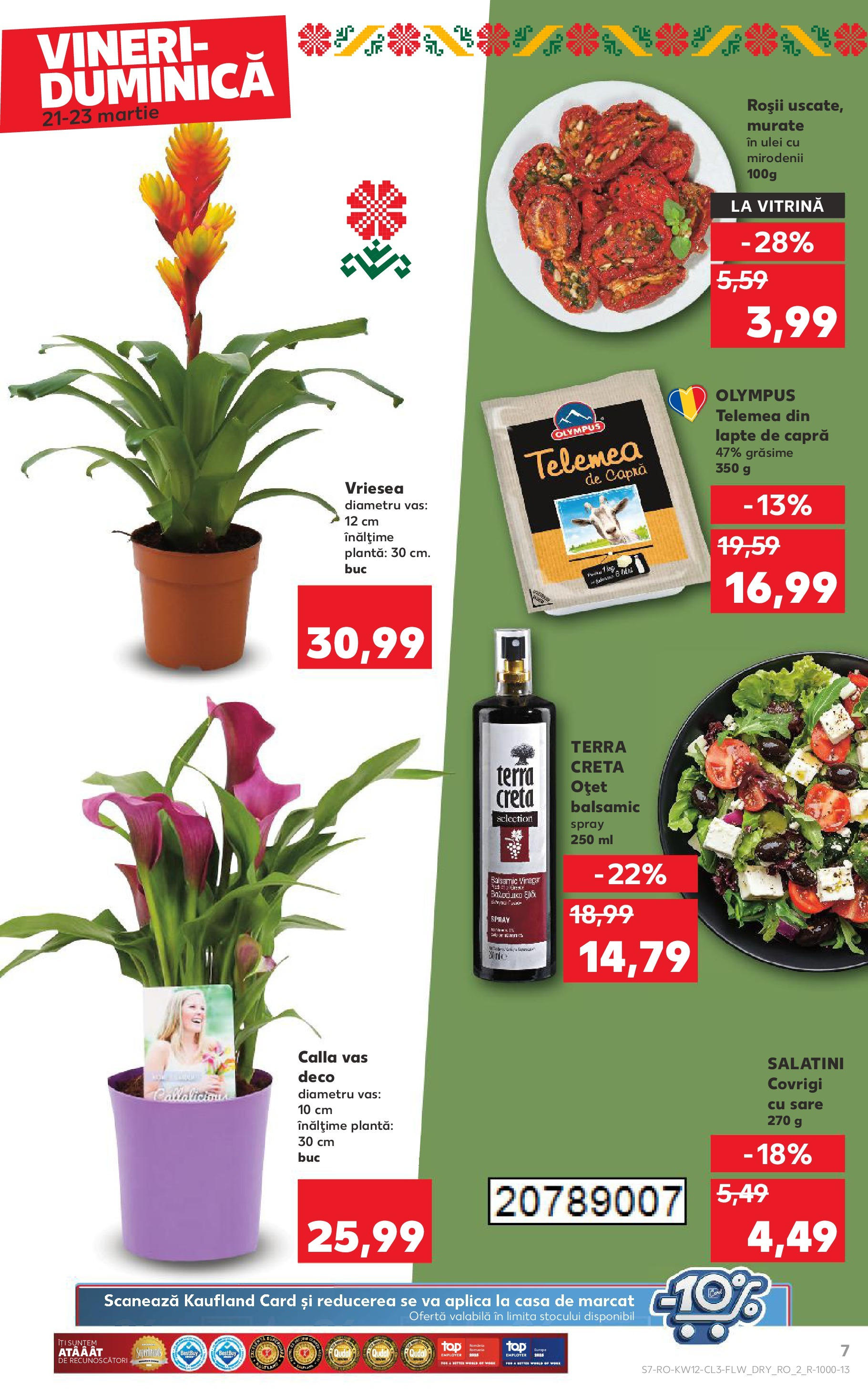 Catalog Kaufland 21 - 23 Martie 2025 | Pagina 7 | Produse: Vitrină, Lapte, Roșii, Sare