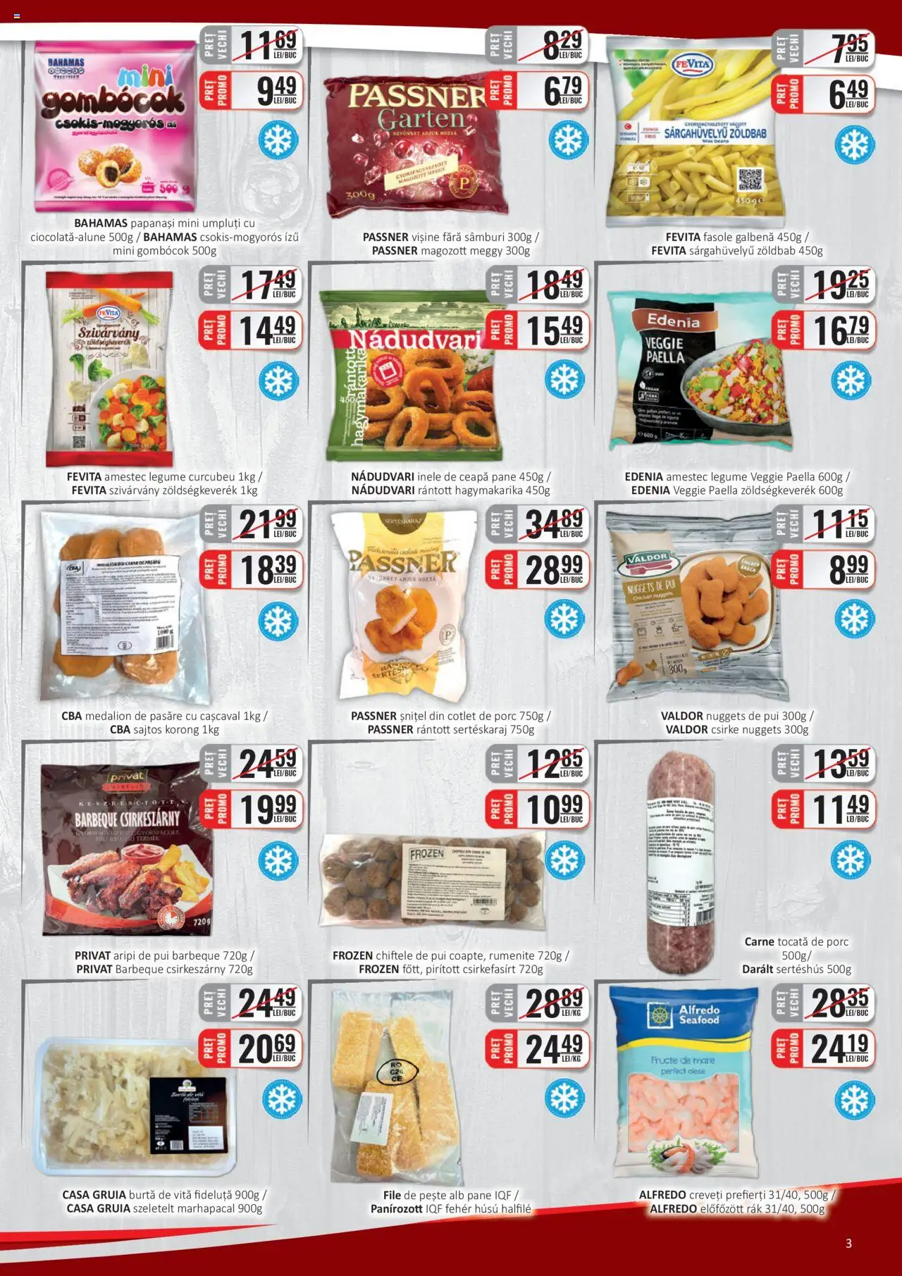 Catalog CBA 16 - 31 Martie 2025 | Pagina 3 | Produse: Pește, Chiftele, Ceapă, Fructe