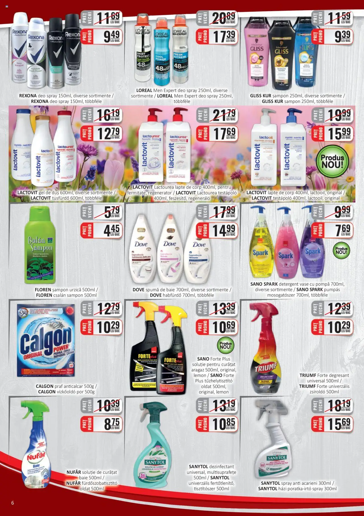 Catalog CBA 16 - 31 Martie 2025 | Pagina 6 | Produse: Aragaz, Lapte, Spumă de baie, Detergent