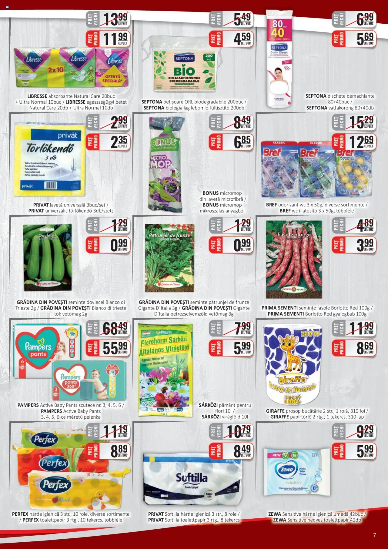 Catalog CBA 16 - 31 Martie 2025 | Pagina 7 | Produse: Pătrunjel, Role, Semințe, Scutece