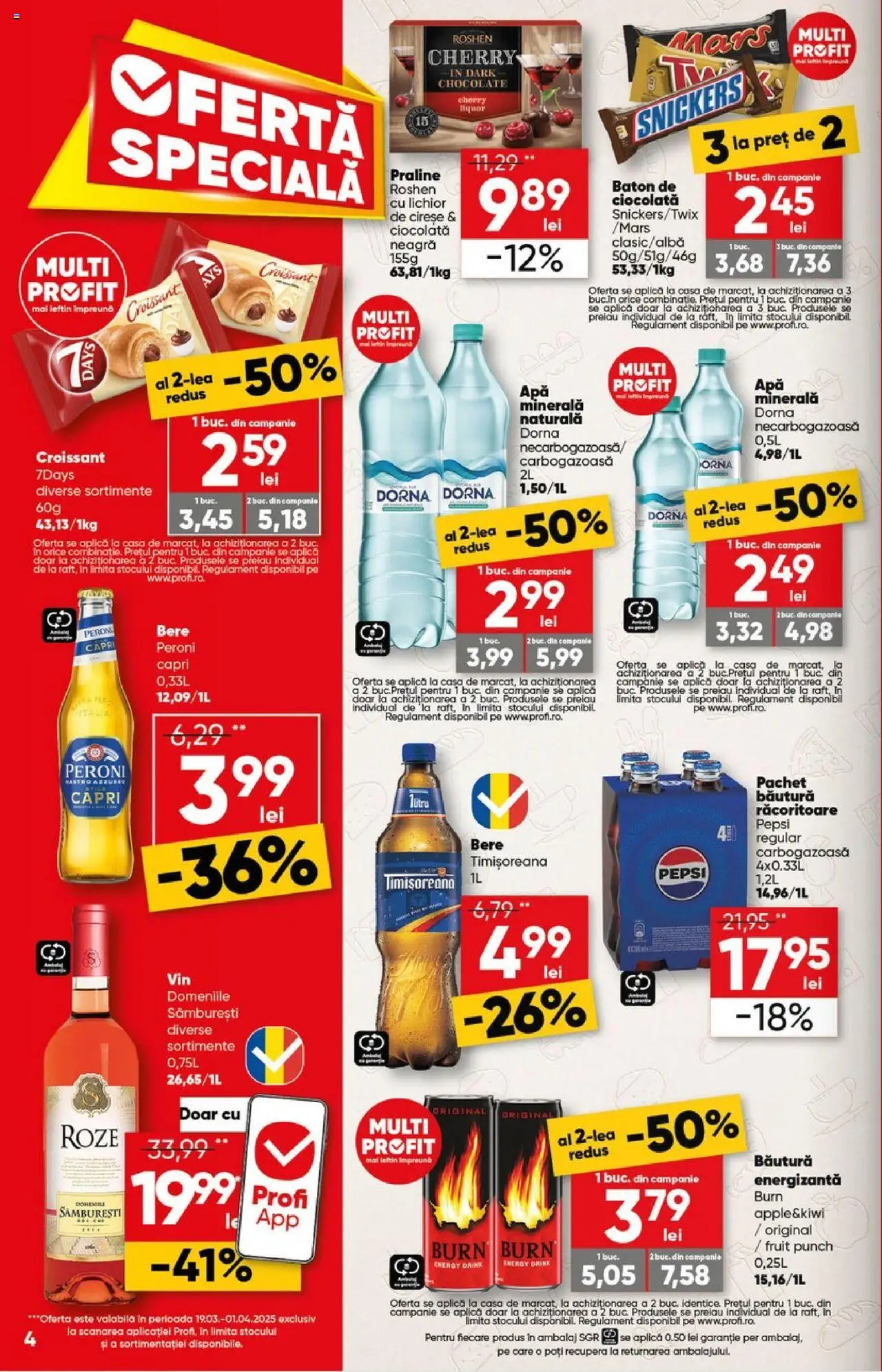 Catalog Profi 19 Martie - 1 Aprilie 2025 | Pagina 4 | Produse: Lichior, Ciocolată, Bere, Cireșe