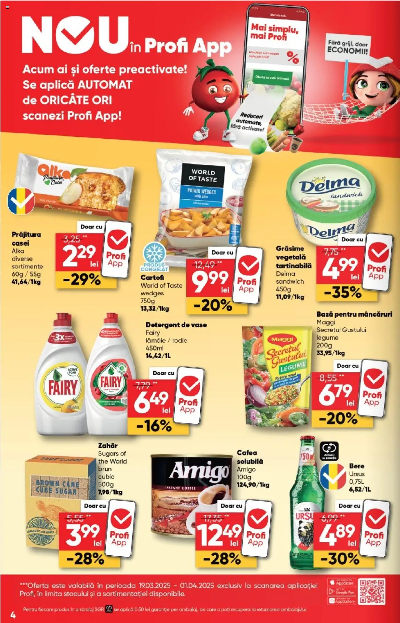 Catalog Profi 19 Martie - 1 Aprilie 2025 | Pagina 4 | Produse: Detergent de vase, Prăjitură, Cafea, Lămâie