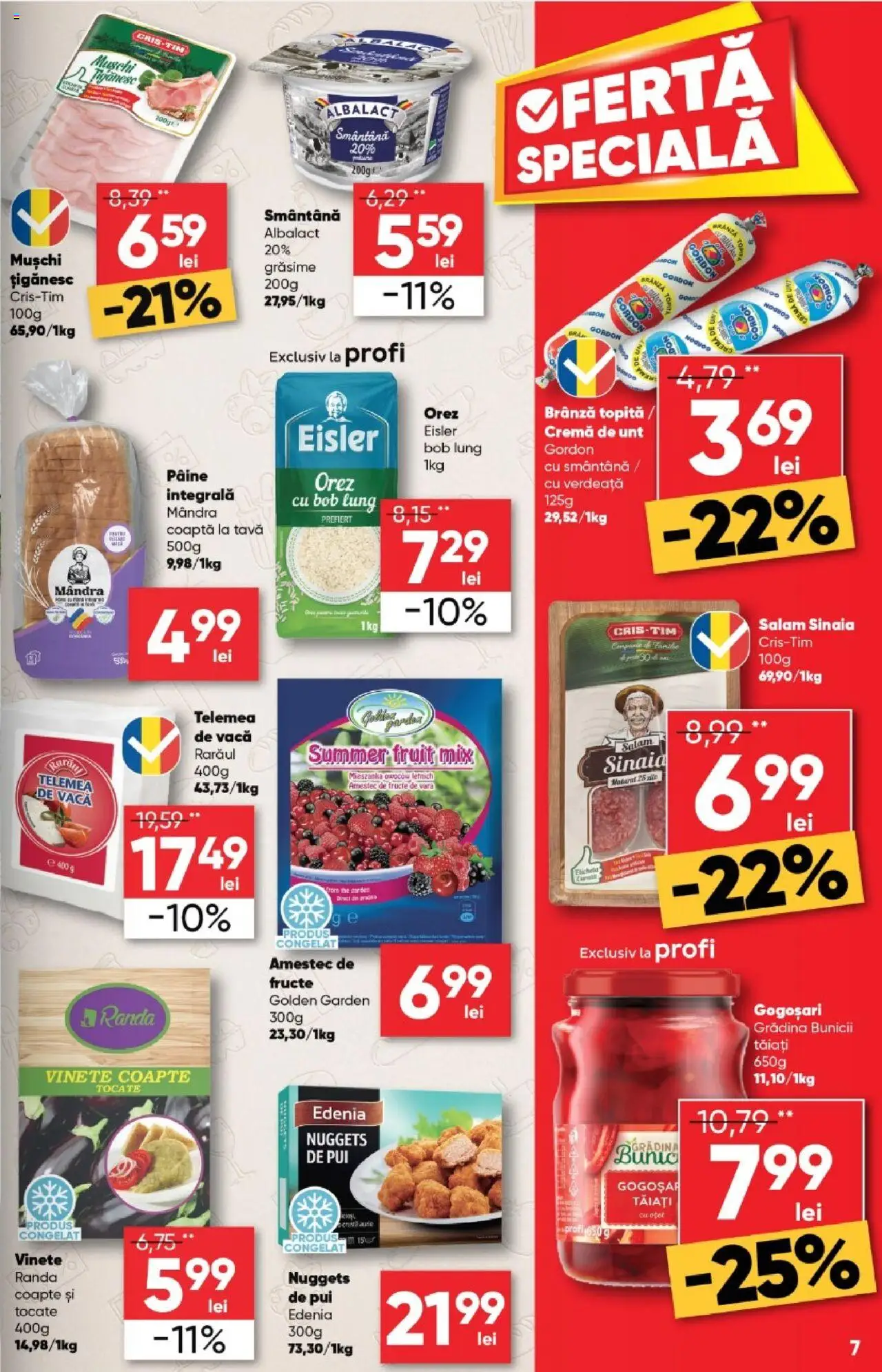 Catalog Profi 19 Martie - 1 Aprilie 2025 | Pagina 7 | Produse: Pâine, Orez, Smântână, Fructe