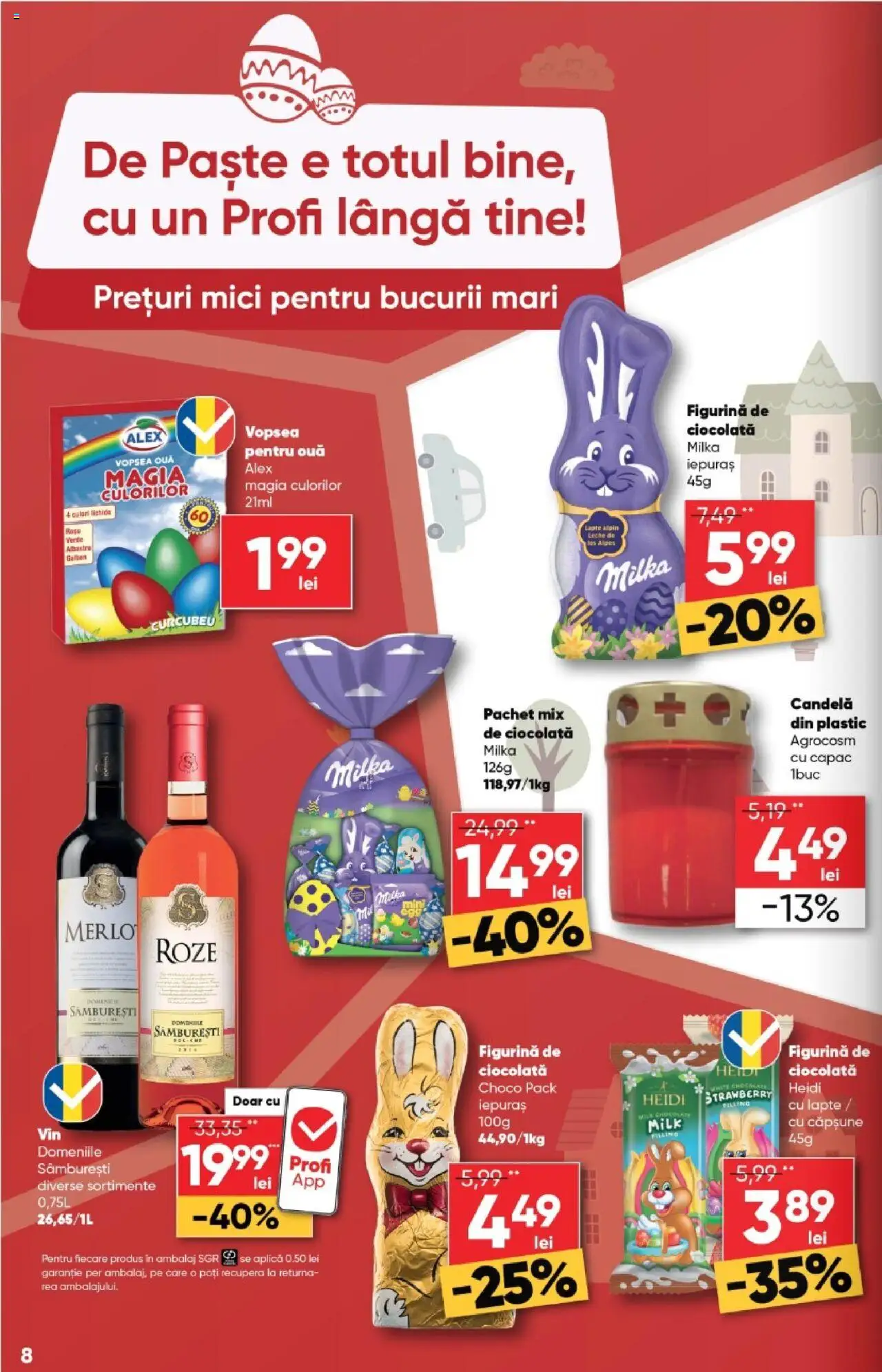 Catalog Profi 19 Martie - 1 Aprilie 2025 | Pagina 8 | Produse: Mici, Ouă, Ciocolată, Paste
