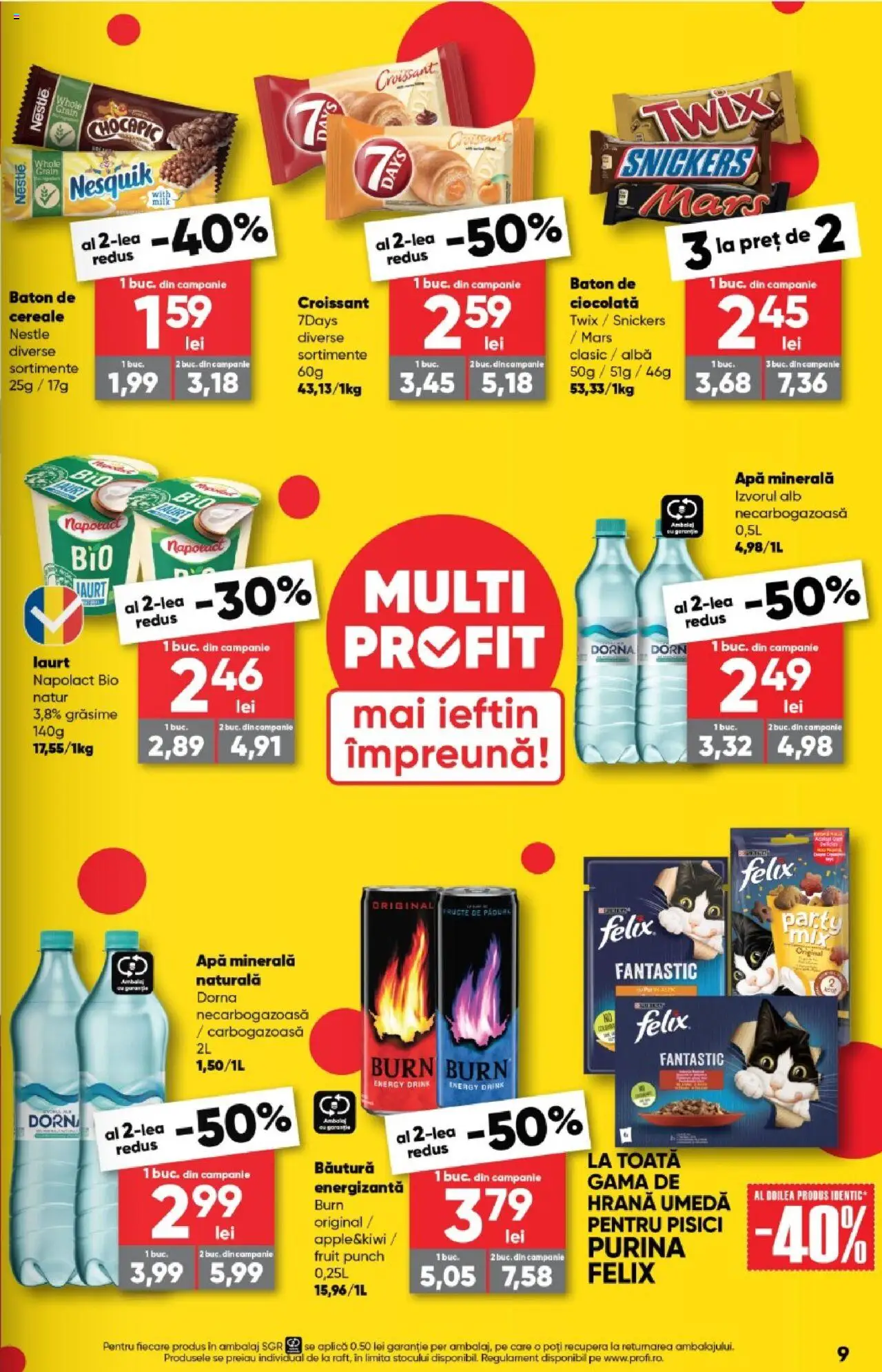 Catalog Profi 19 Martie - 1 Aprilie 2025 | Pagina 9 | Produse: Şerit ödül, Yazı tahtası kalemi, Cereale, Fructe