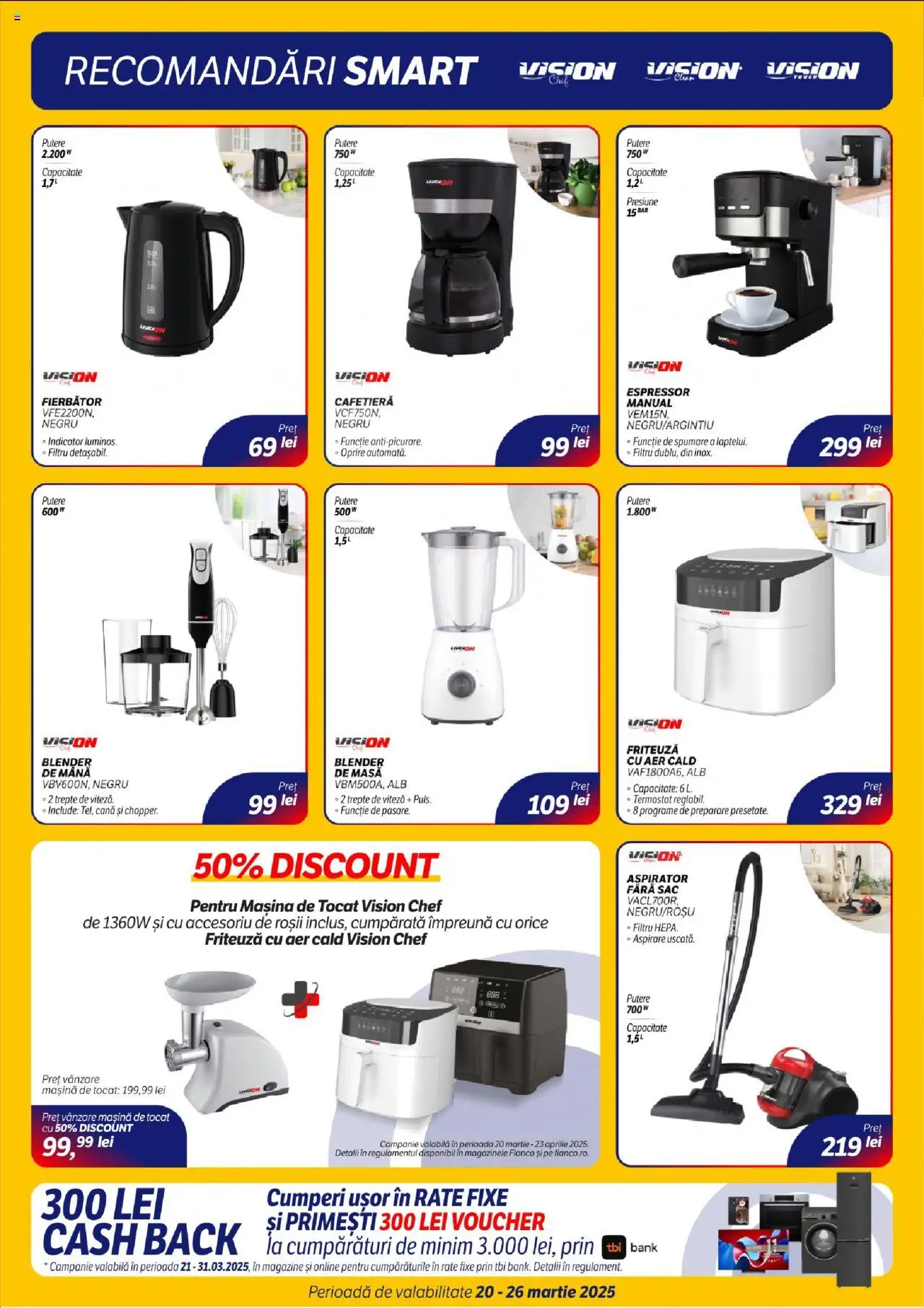 Catalog Flanco 20 - 26 Martie 2025 | Pagina 11 | Produse: Mașină de tocat, Blender, Friteuză, Masă
