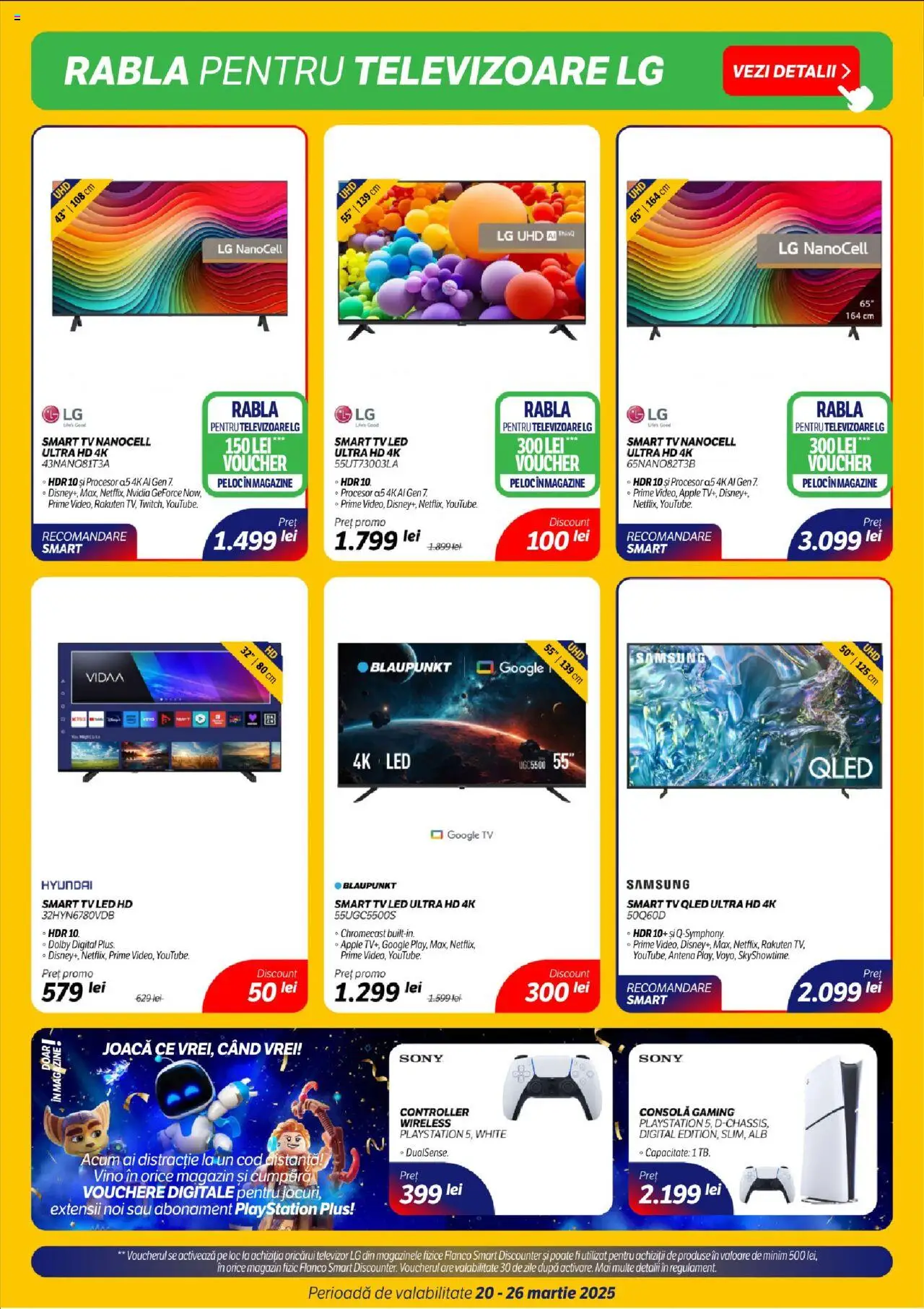 Catalog Flanco 20 - 26 Martie 2025 | Pagina 3 | Produse: Televizor, Playstation, Babak, Apple