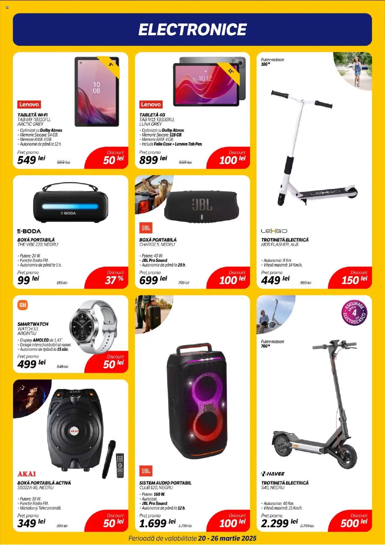 Catalog Flanco 20 - 26 Martie 2025 | Pagina 4 | Produse: Tabletă, Radio, Smartwatch, Trotinetă
