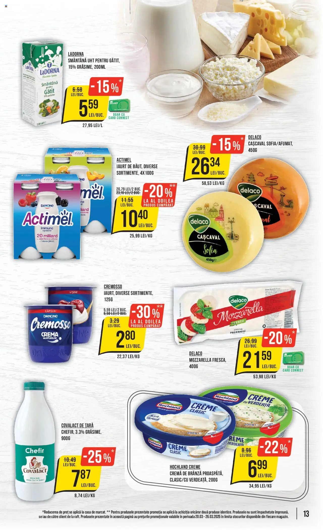 Catalog Mega Image 20 - 26 Martie 2025 | Pagina 13 | Produse: Cașcaval, Mozzarella, Brânză, Cremă de brânză