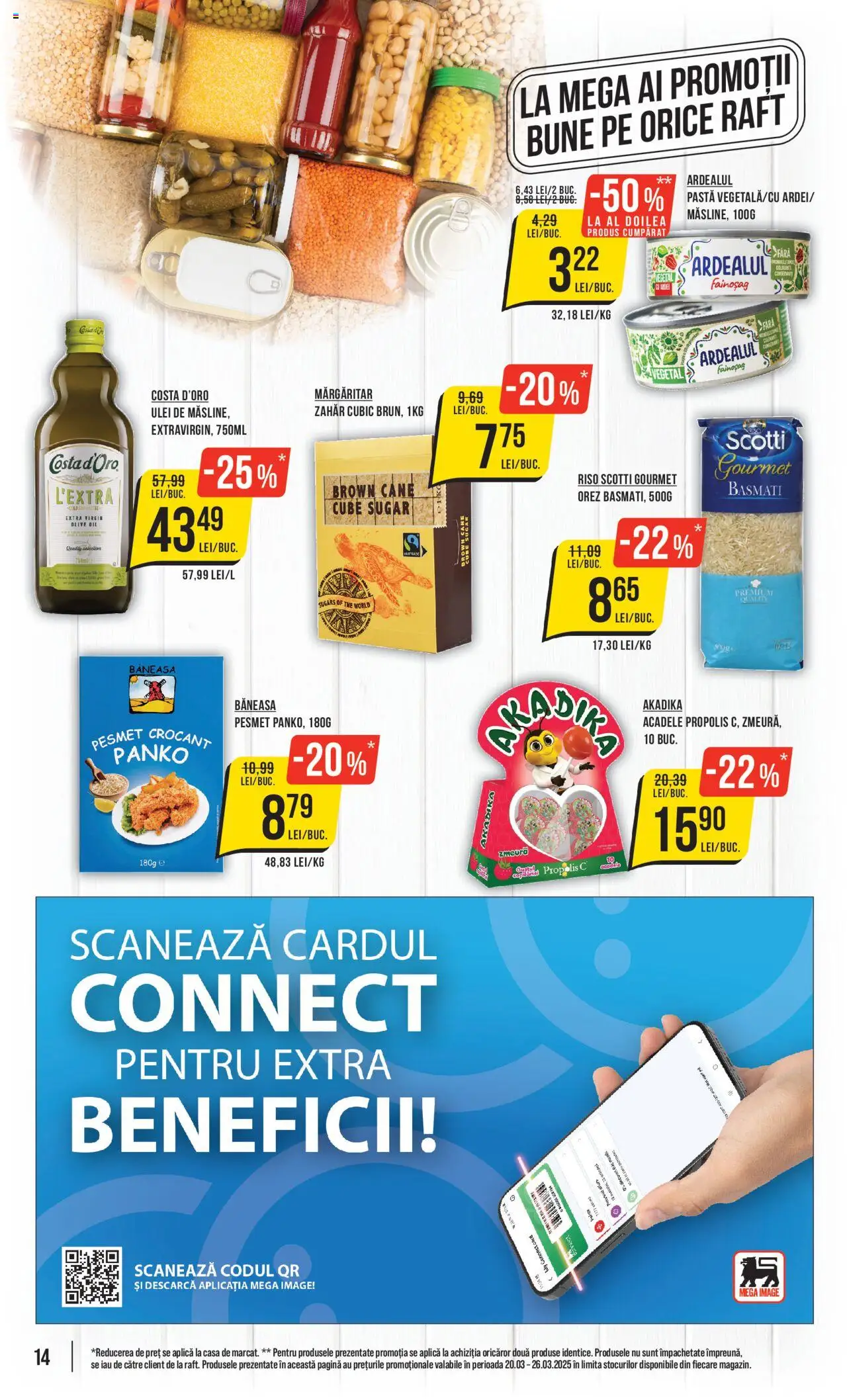 Catalog Mega Image 20 - 26 Martie 2025 | Pagina 14 | Produse: Raft, Ulei, Acadele, Zahăr
