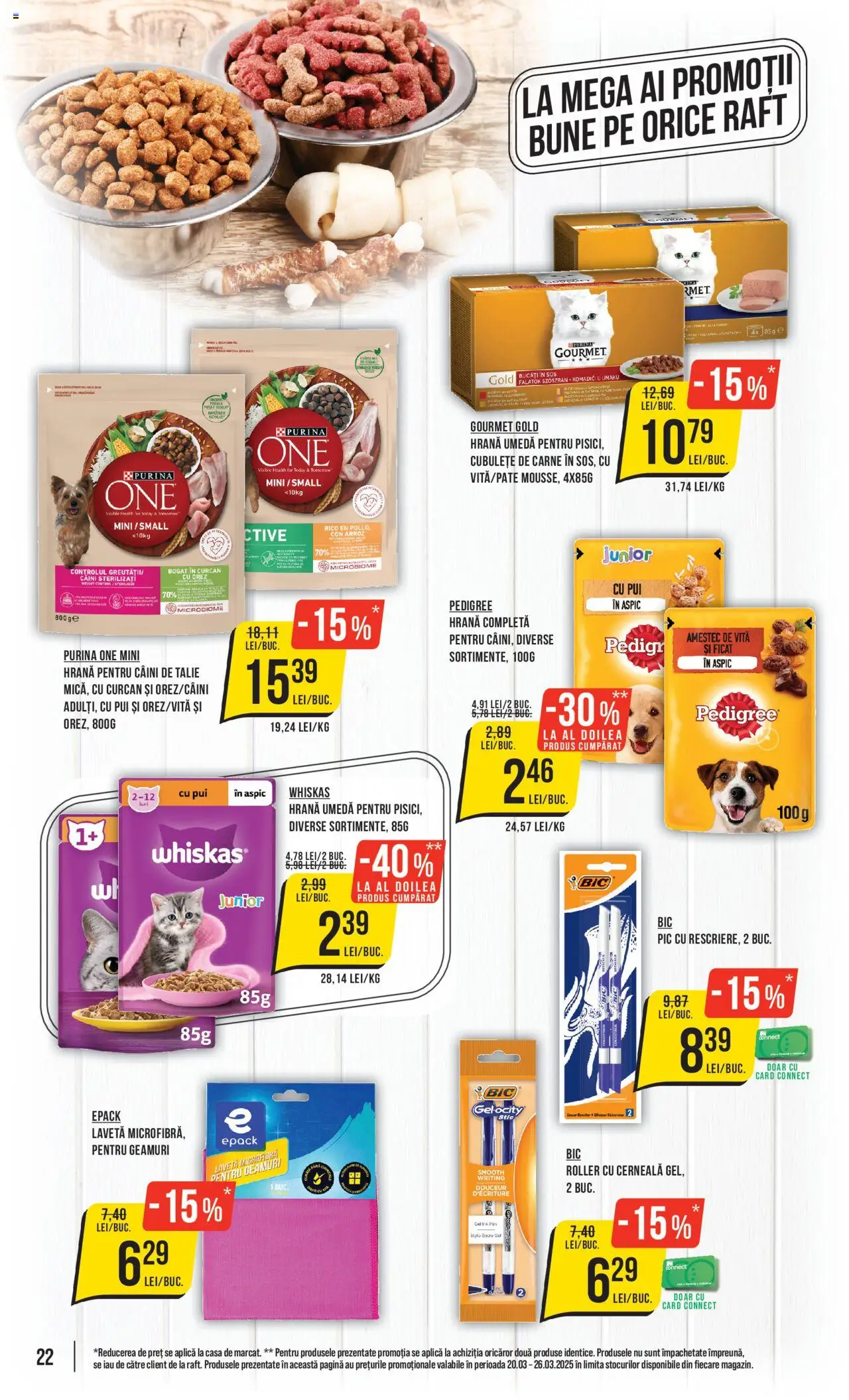 Catalog Mega Image 20 - 26 Martie 2025 | Pagina 22 | Produse: Hrană pentru câini, Raft, Orez, Sos