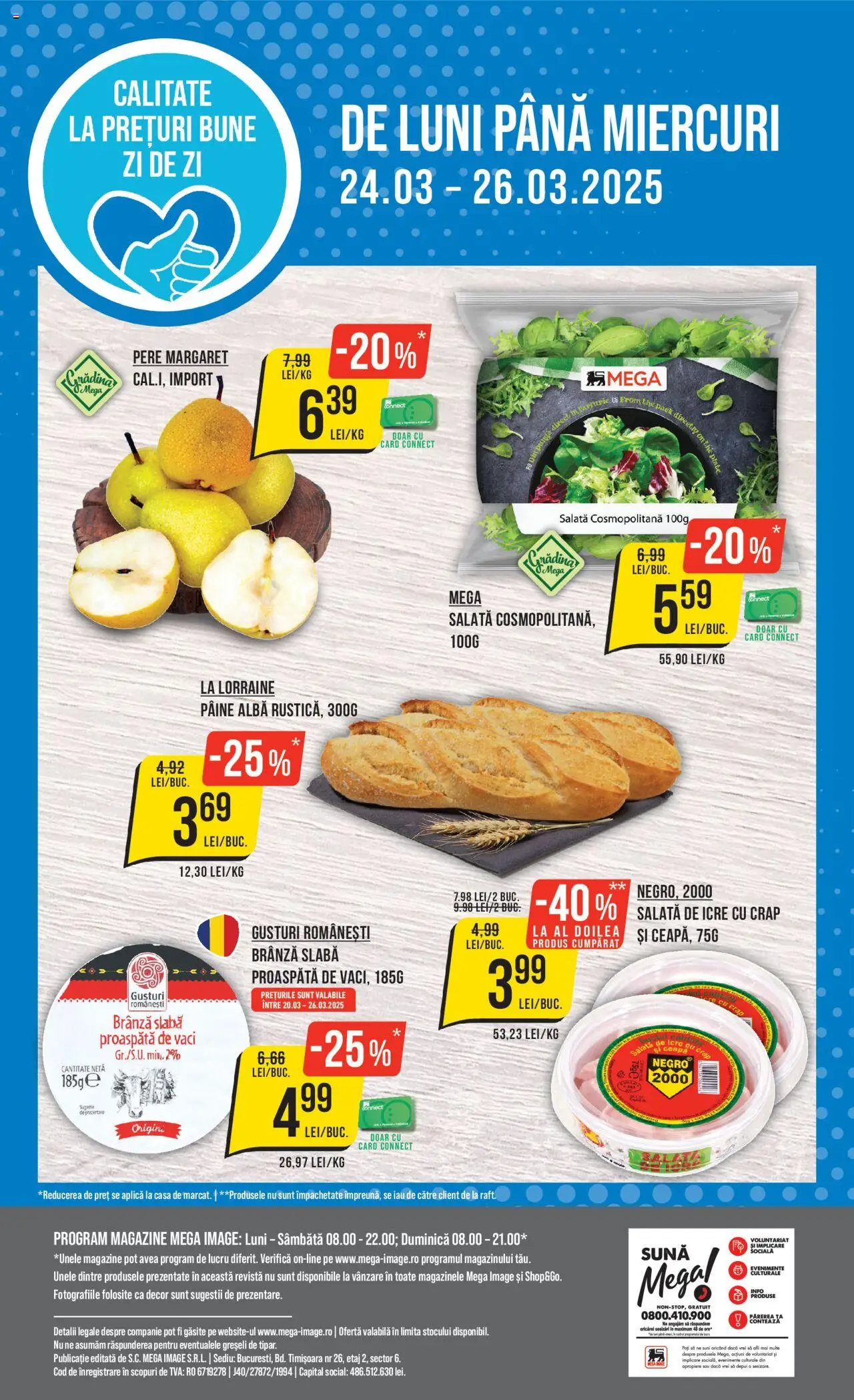 Catalog Mega Image 20 - 26 Martie 2025 | Pagina 24 | Produse: Brânză, Pâine, Salată, Ceapă
