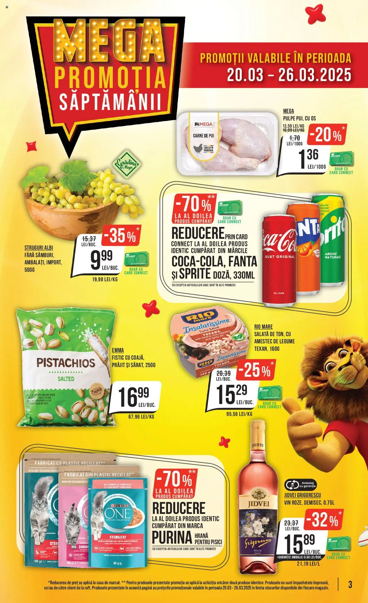 Catalog Mega Image 20 - 26 Martie 2025 | Pagina 3 | Produse: Vin, Fistic, Morcovi, Lămâie