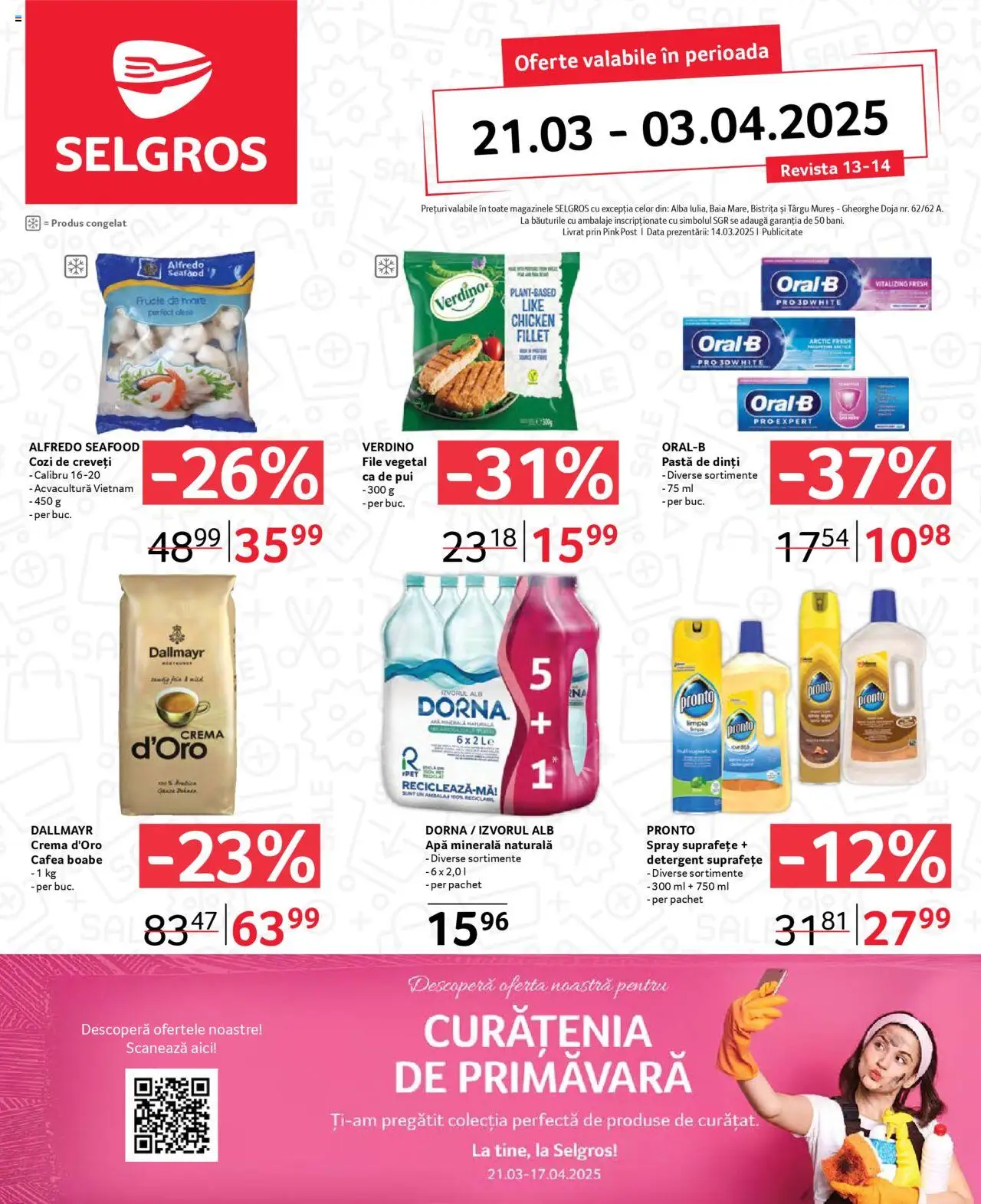 Catalog Selgros 21 Martie - 3 Aprilie 2025 | Pagina 1 | Produse: Șal, Cremă, Detergent, Fructe De Mare