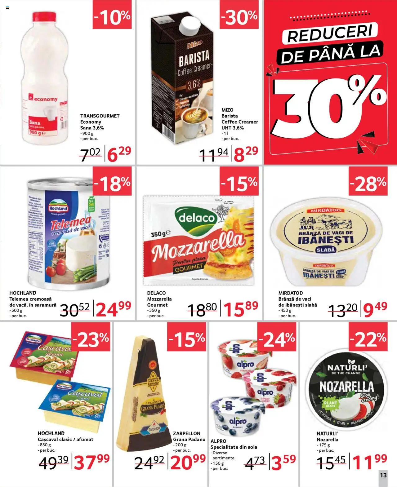 Catalog Selgros 21 Martie - 3 Aprilie 2025 | Pagina 13 | Produse: Light Kedi Konservesi, Cașcaval, Mozzarella, Brânză