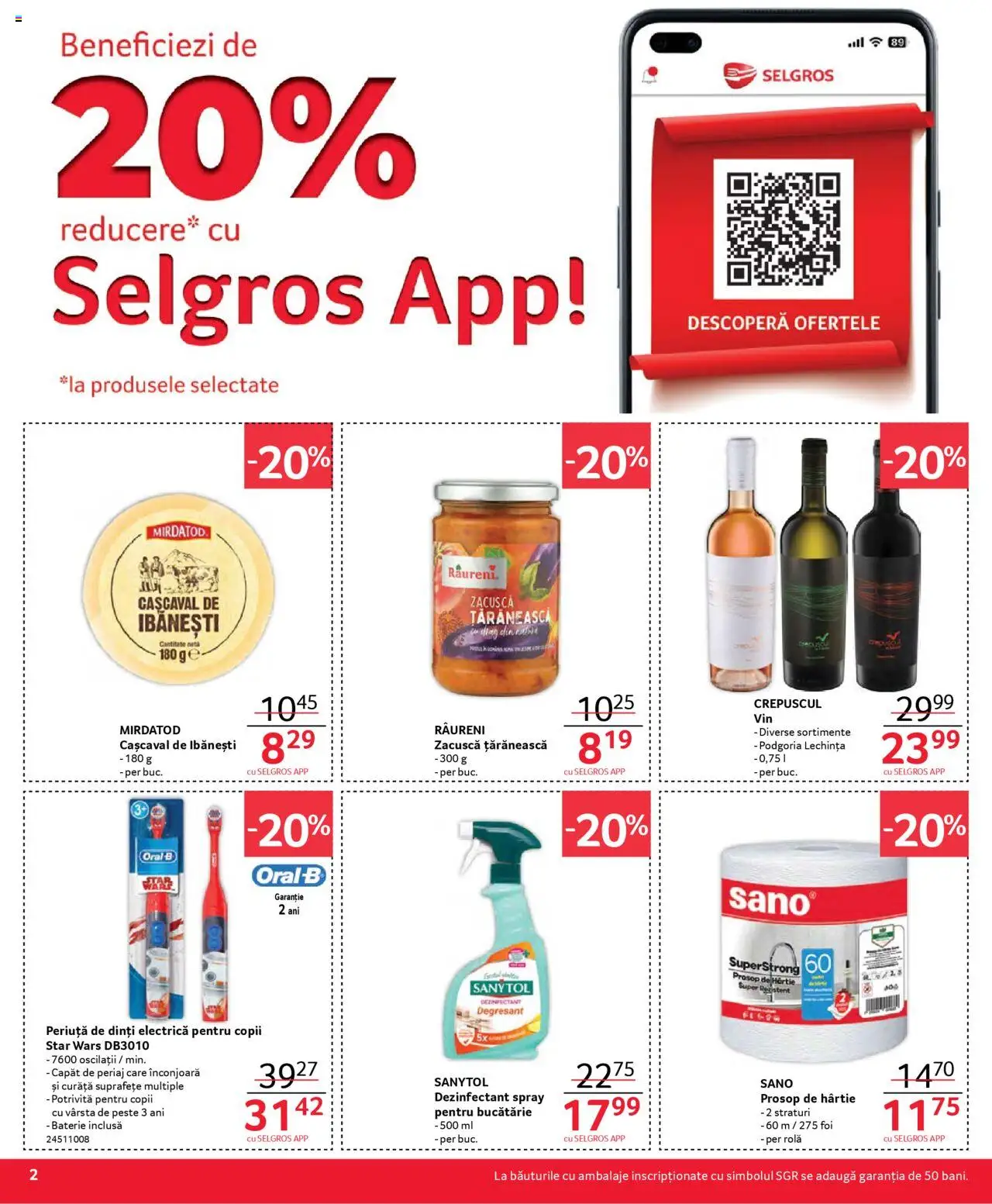 Catalog Selgros 21 Martie - 3 Aprilie 2025 | Pagina 2 | Produse: Bucătărie, Pește, Periuță de dinți, Zacuscă