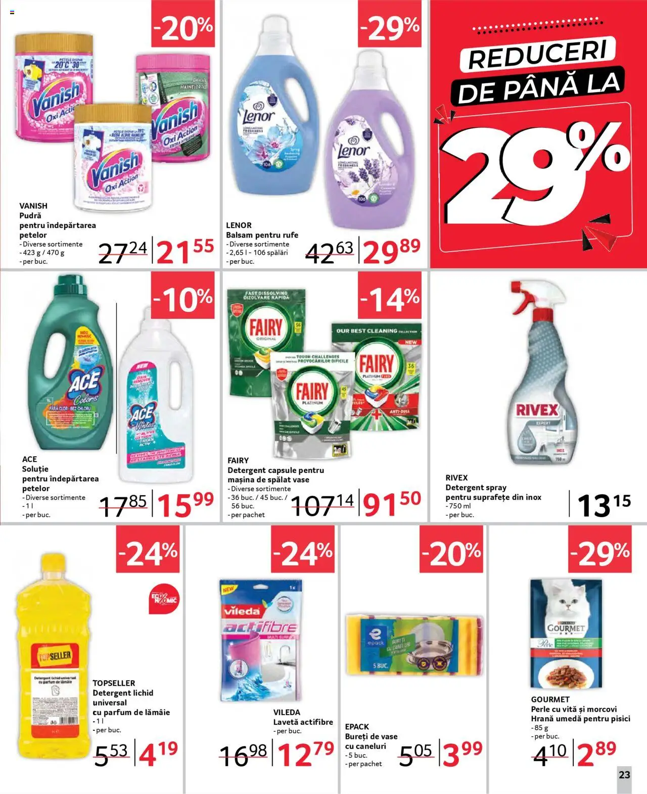 Catalog Selgros 21 Martie - 3 Aprilie 2025 | Pagina 23 | Produse: Mașină De Spălat Vase, Parfum, Balsam, Detergent