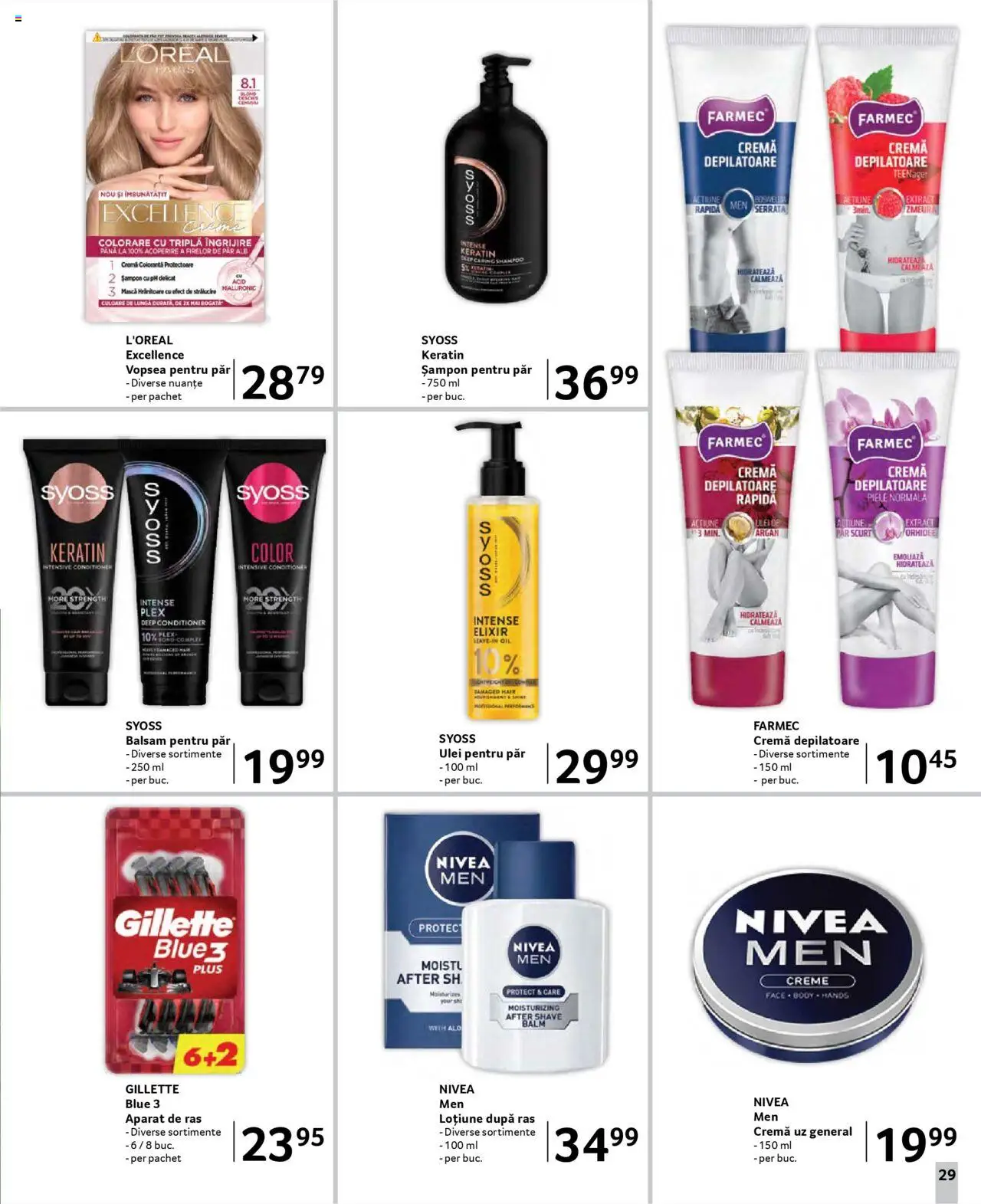 Catalog Selgros 21 Martie - 3 Aprilie 2025 | Pagina 29 | Produse: Elixir, Aparat De Ras, Vopsea, Cremă depilatoare