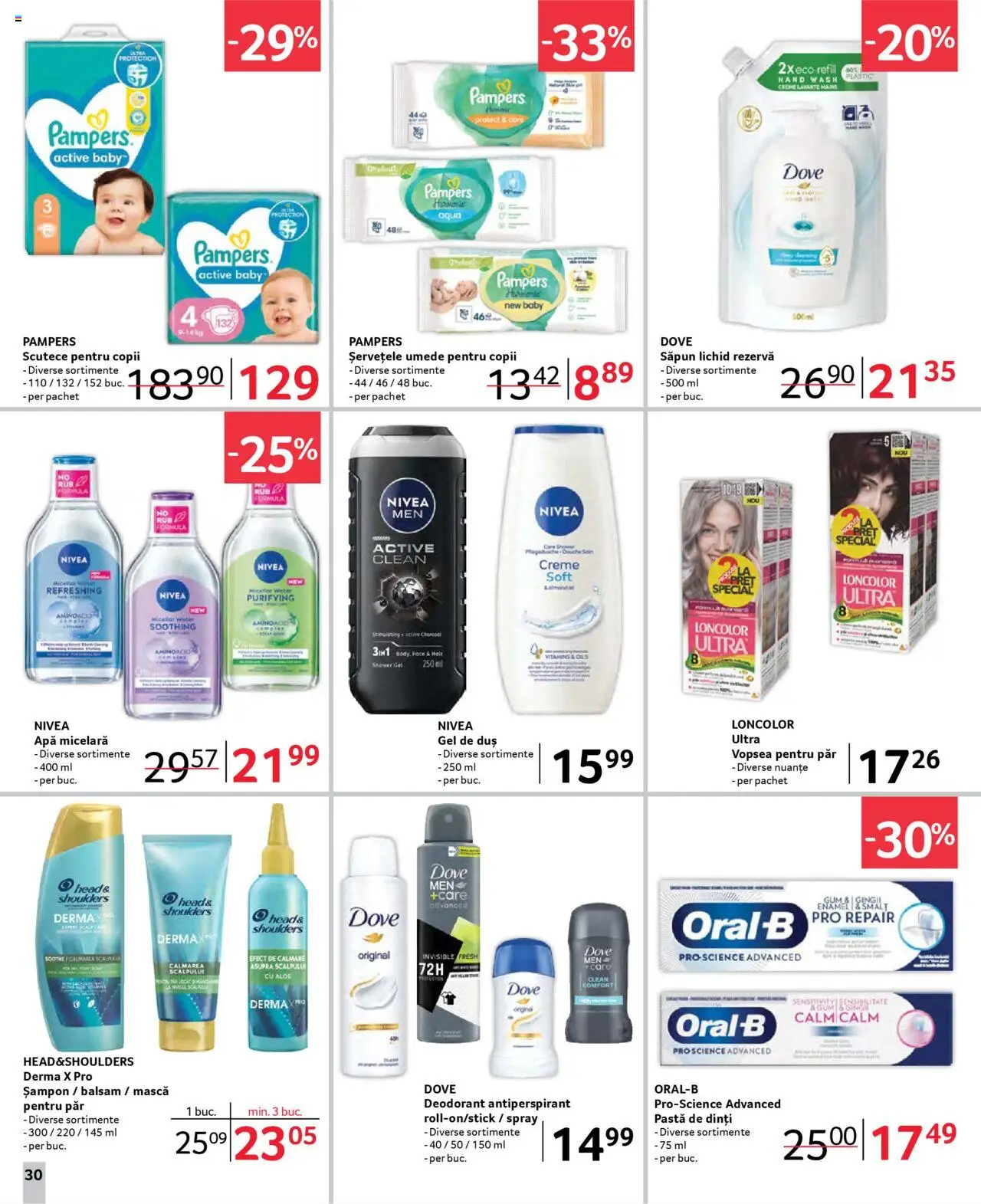 Catalog Selgros 21 Martie - 3 Aprilie 2025 | Pagina 30 | Produse: Duș, Balsam, Apă micelară, Deodorant