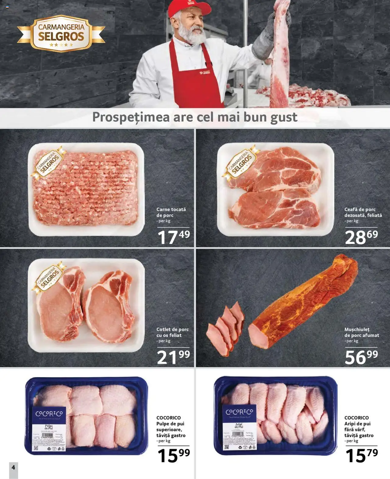 Catalog Selgros 21 Martie - 3 Aprilie 2025 | Pagina 4 | Produse: Keçeli kalem, Carne tocată