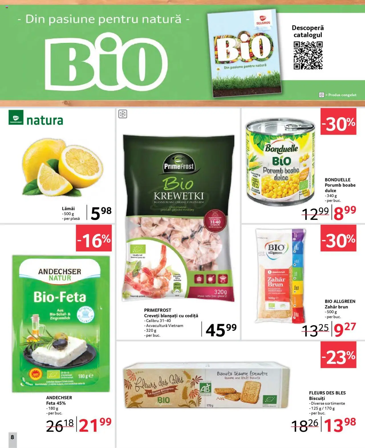 Catalog Selgros 21 Martie - 3 Aprilie 2025 | Pagina 8 | Produse: Şerit ödül, Masă, Biscuiți, Porumb